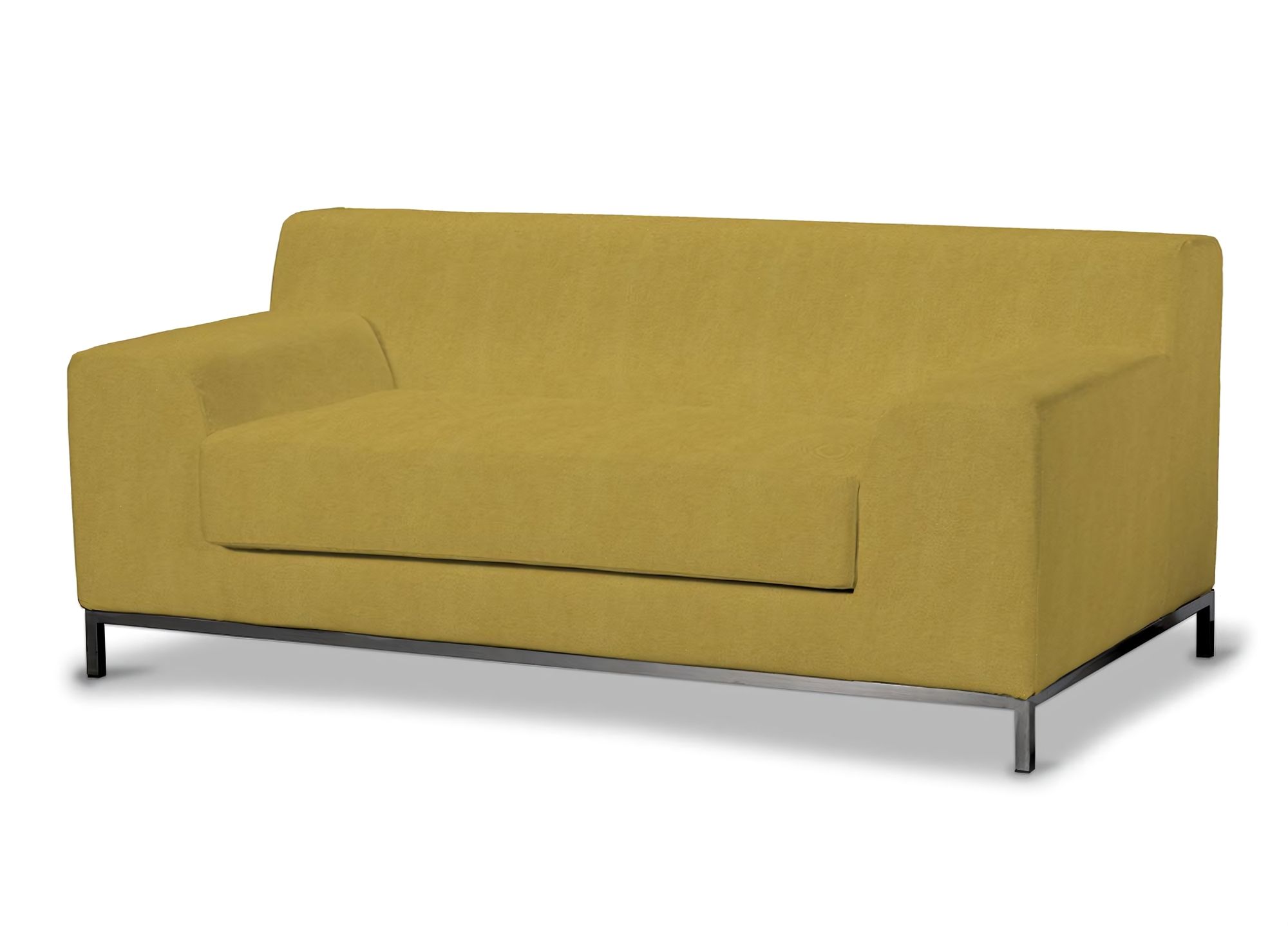 Bezug für Kramfors 2-Sitzer Sofa Farbe gelb Stoff strukturiert