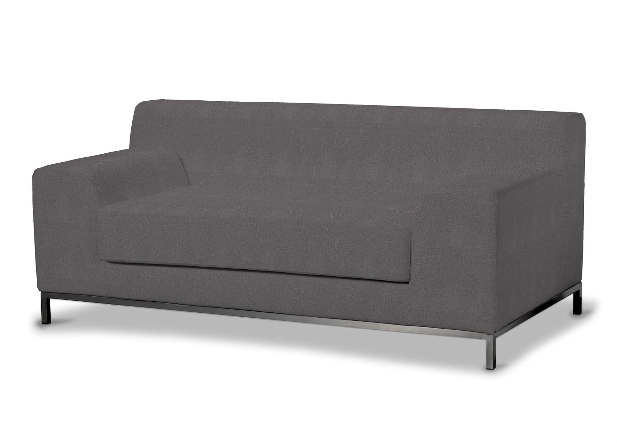 Bezug für Kramfors 2-Sitzer Sofa Farbe grau Stoff strukturiert