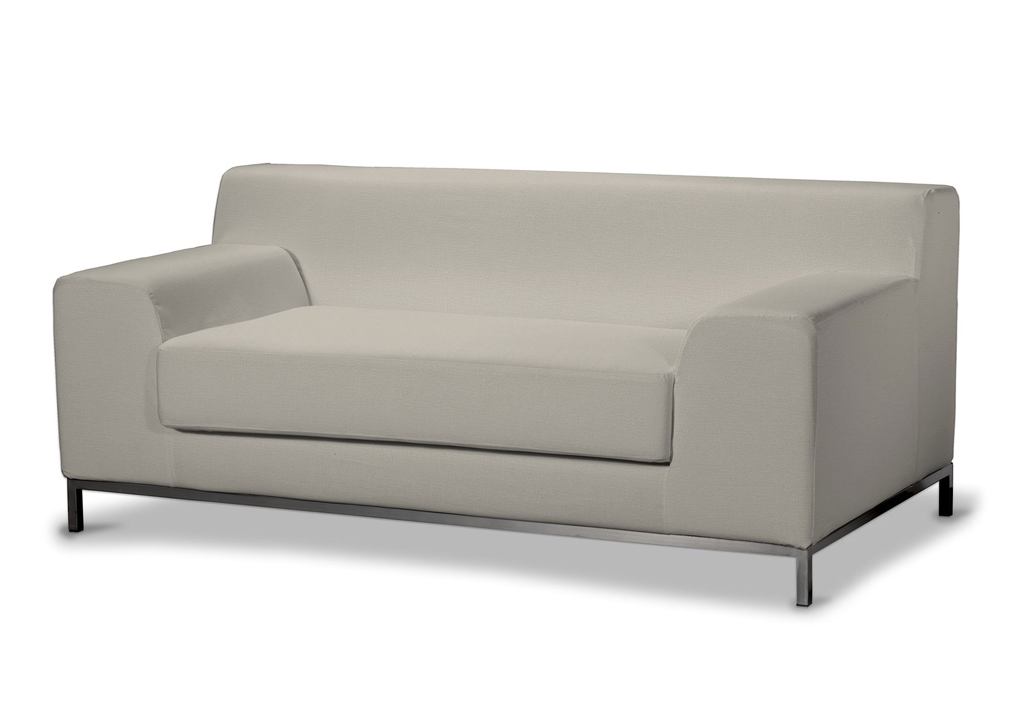 Bezug für Kramfors 2-Sitzer Sofa Farbe grau Stoff samt