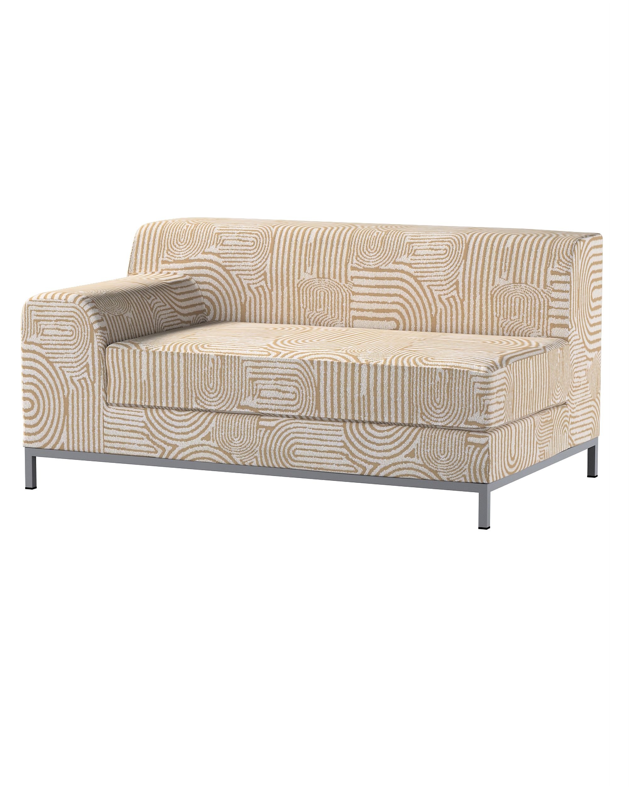 Bezug für Kramfors 2-Sitzer Sofa, Lehne links Farbe beige Stoff strukturiert, gemustert