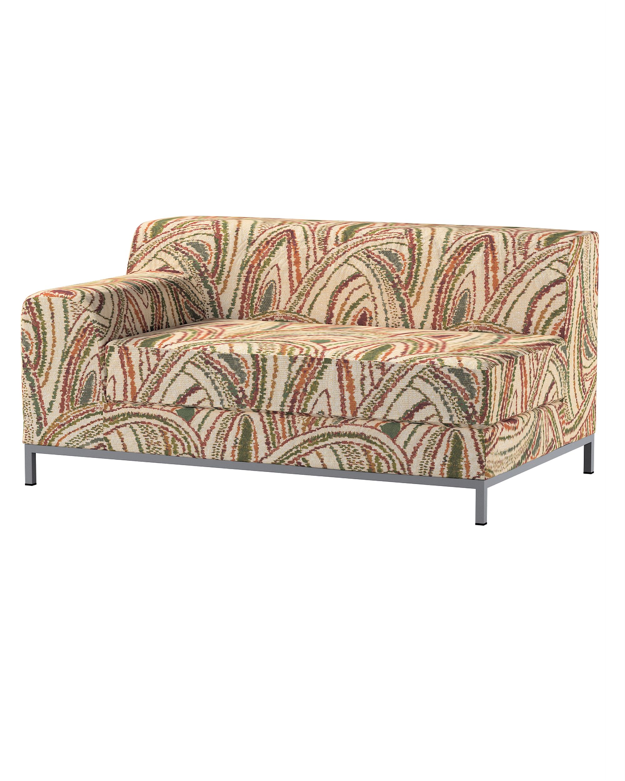 Bezug für Kramfors 2-Sitzer Sofa, Lehne links Farbe bunt Stoff strukturiert, gemustert