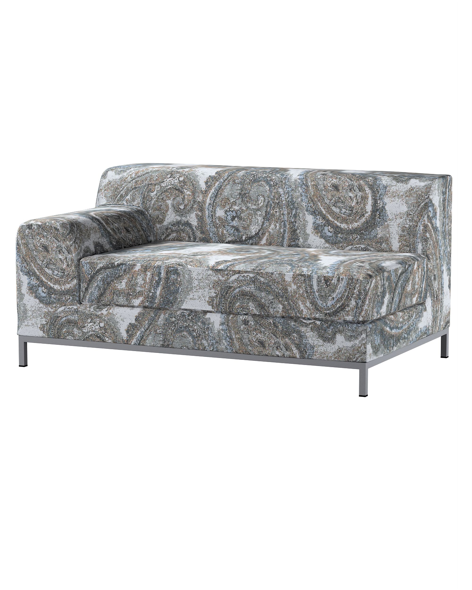 Bezug für Kramfors 2-Sitzer Sofa, Lehne links Farbe bunt Stoff strukturiert, gemustert