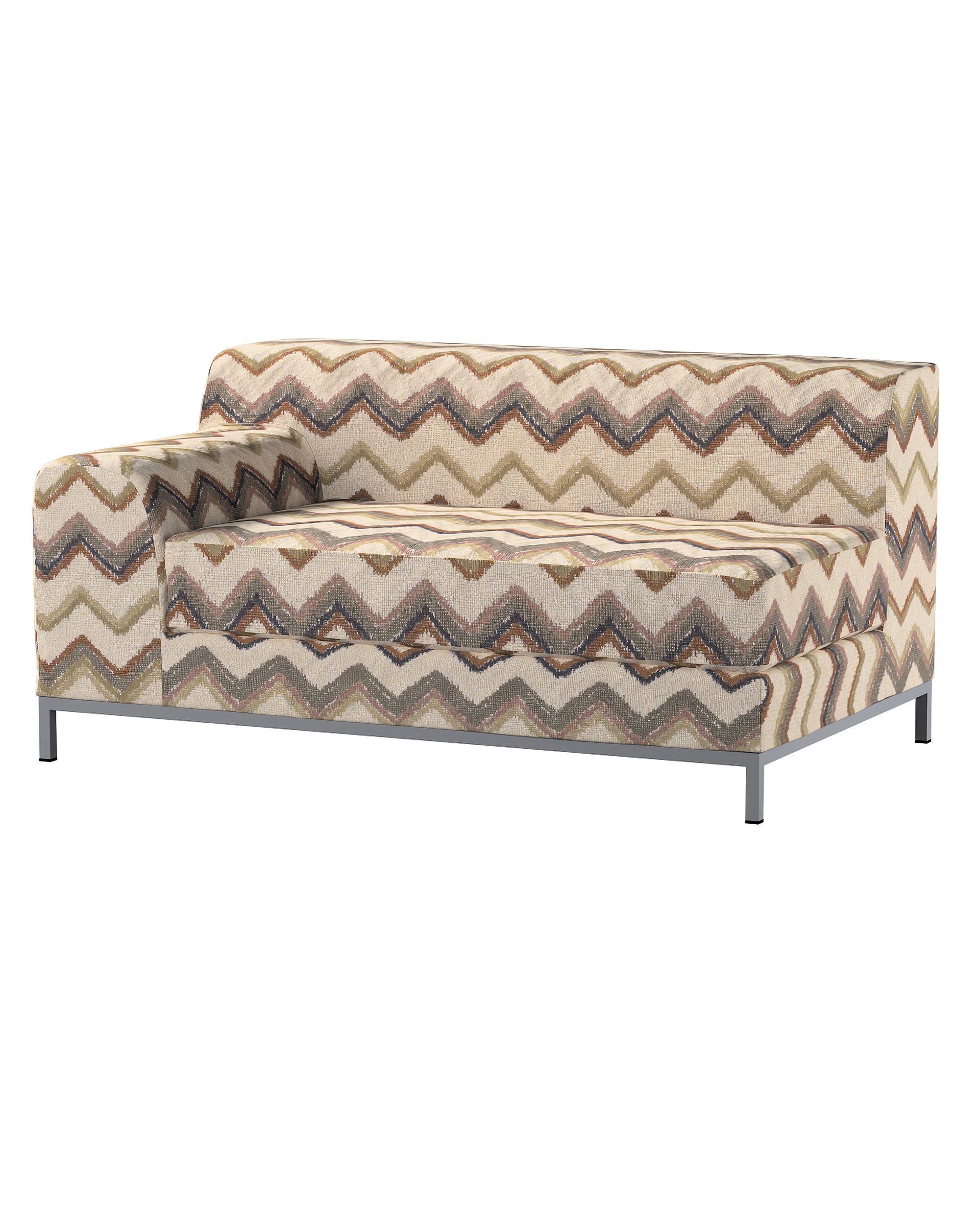 Bezug für Kramfors 2-Sitzer Sofa, Lehne links Farbe beige Stoff strukturiert, gemustert