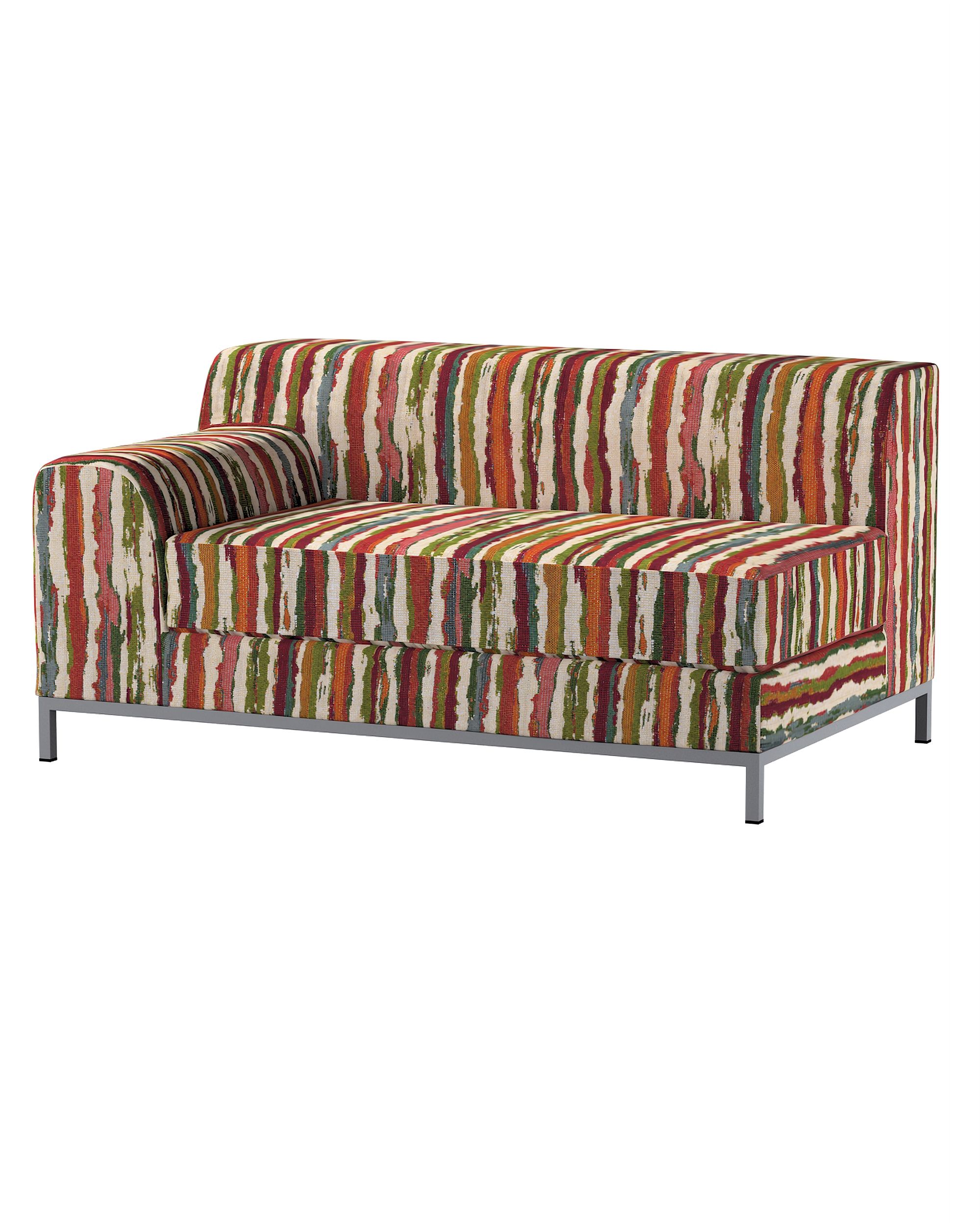 Bezug für Kramfors 2-Sitzer Sofa, Lehne links Farbe bunt Stoff strukturiert, gemustert