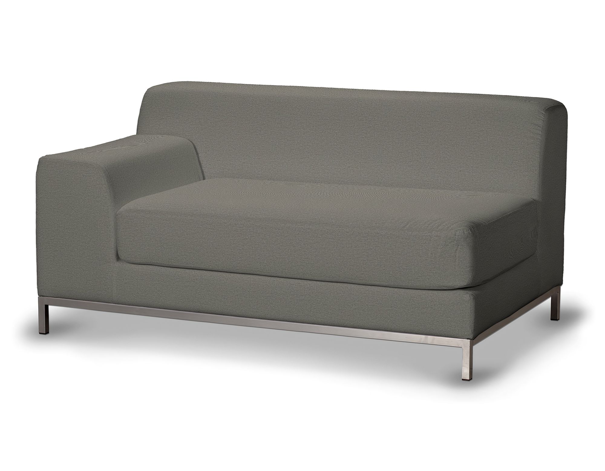 Bezug für Kramfors 2-Sitzer Sofa, Lehne links Farbe grau Stoff strukturiert
