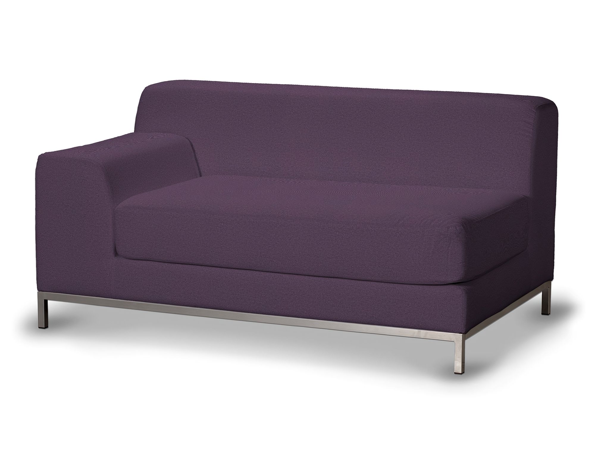 Bezug für Kramfors 2-Sitzer Sofa, Lehne links Farbe violett Stoff strukturiert