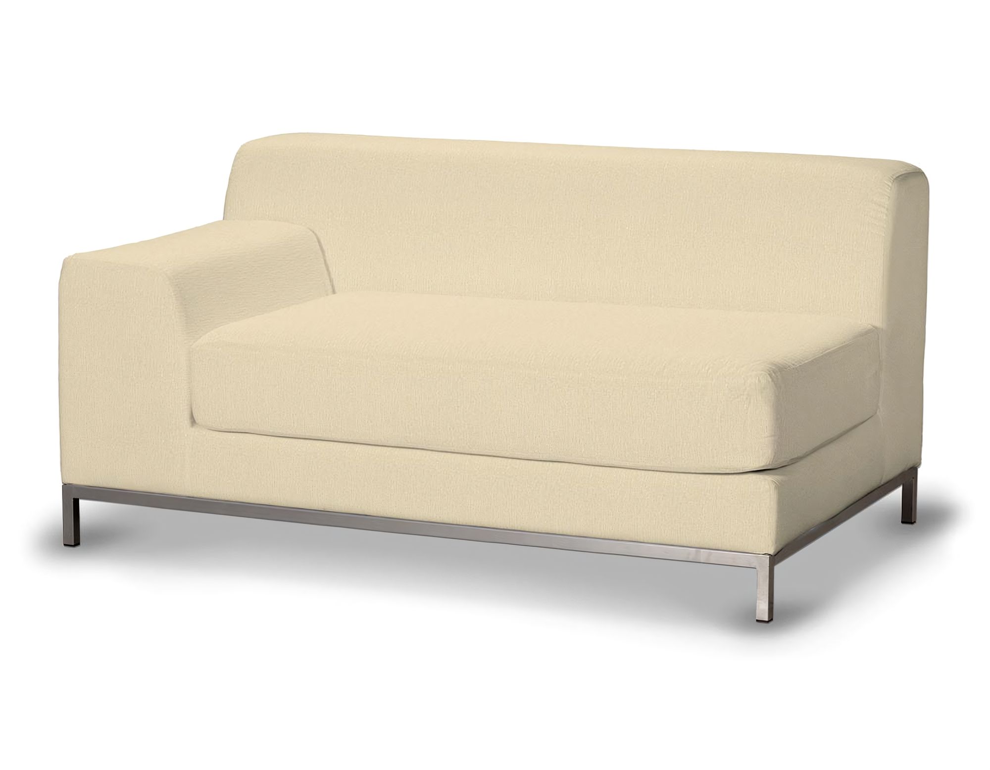 Bezug für Kramfors 2-Sitzer Sofa, Lehne links Farbe creme Stoff glänzend, strukturiert