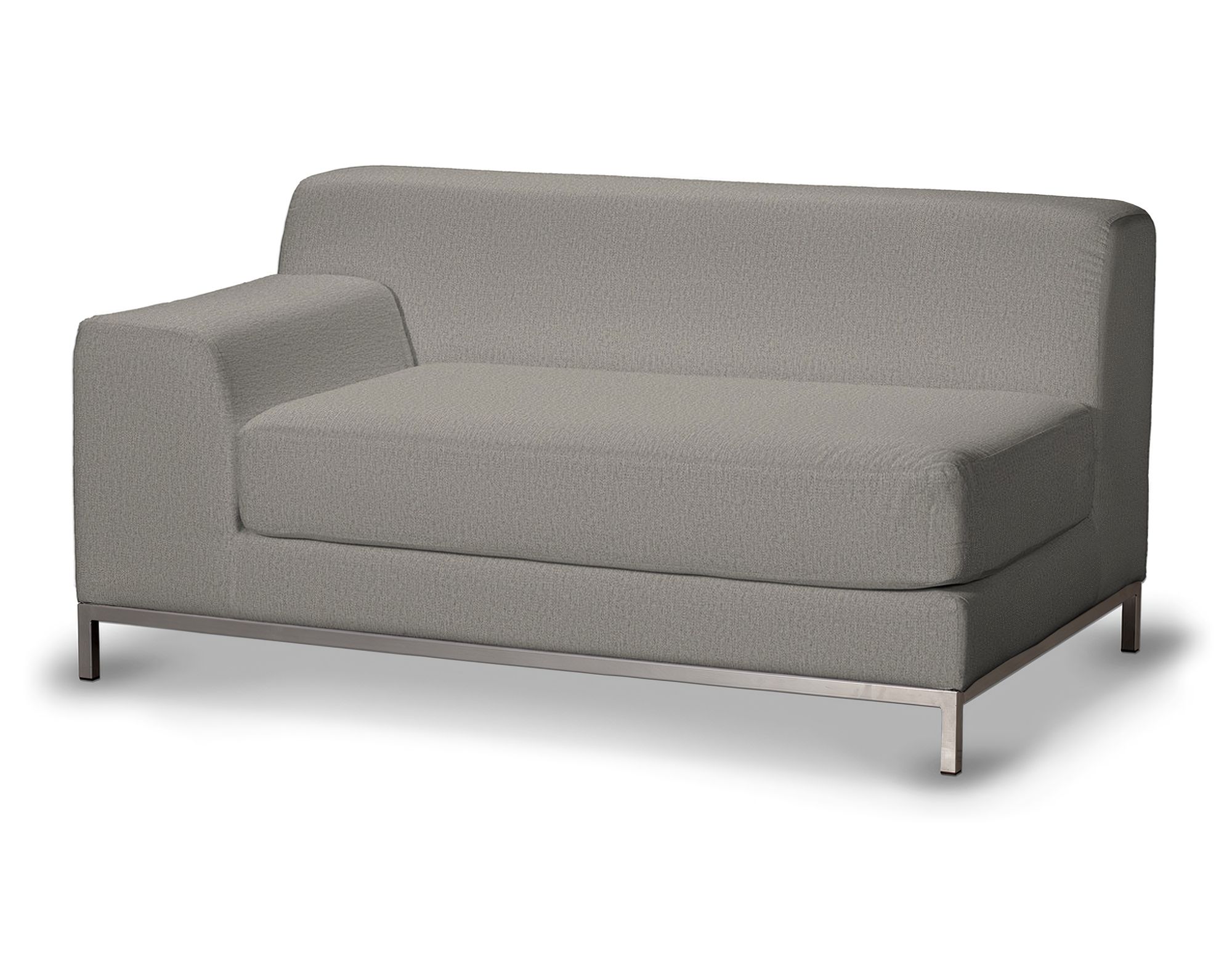 Bezug für Kramfors 2-Sitzer Sofa, Lehne links Farbe grau Stoff strukturiert