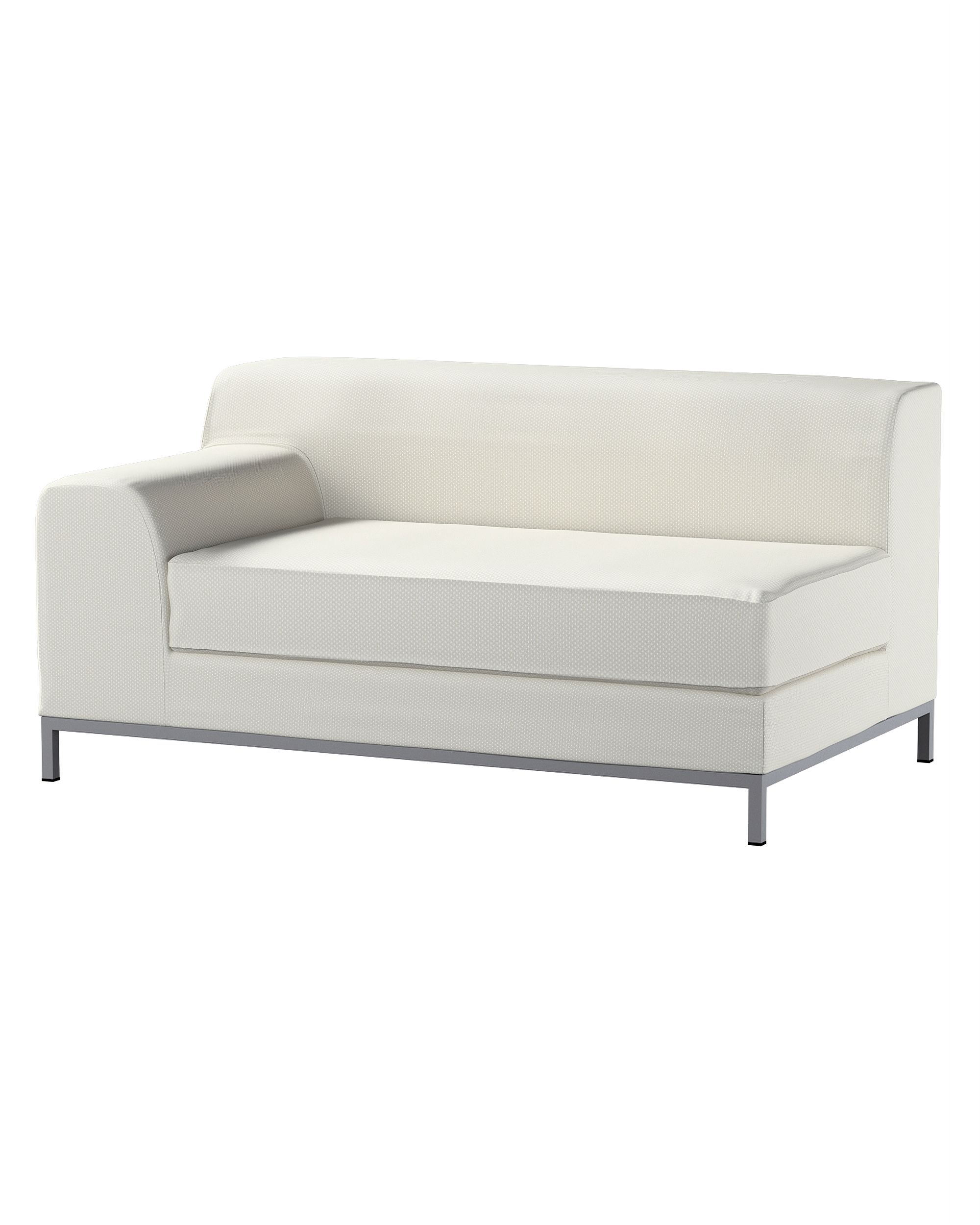 Bezug für Kramfors 2-Sitzer Sofa, Lehne links Farbe grau Stoff strukturiert