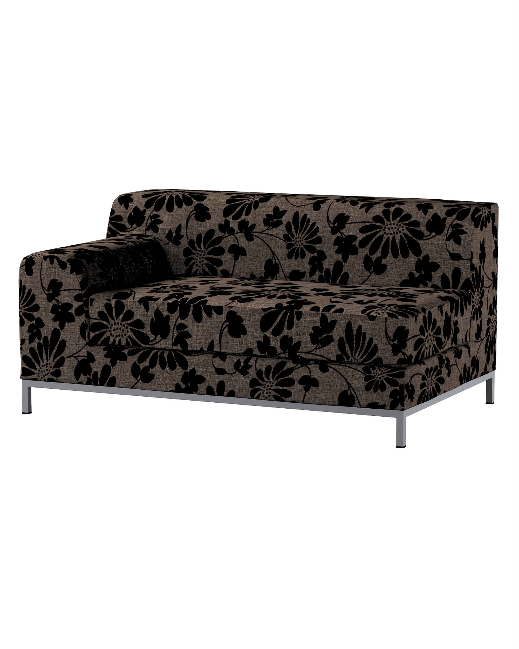 Bezug für Kramfors 2-Sitzer Sofa, Lehne links Farbe braun Stoff strukturiert, gemustert
