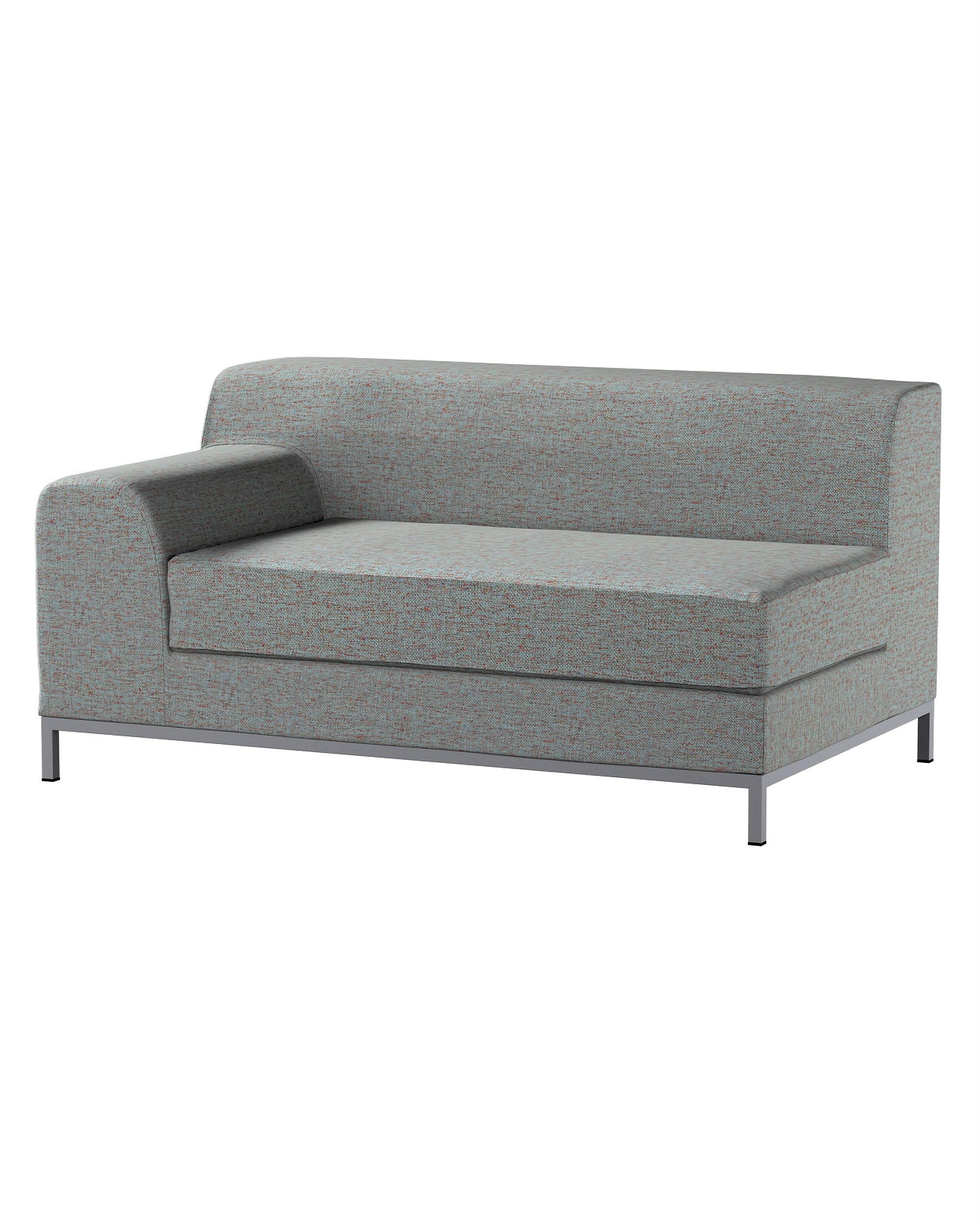 Bezug für Kramfors 2-Sitzer Sofa, Lehne links Farbe blau Stoff strukturiert