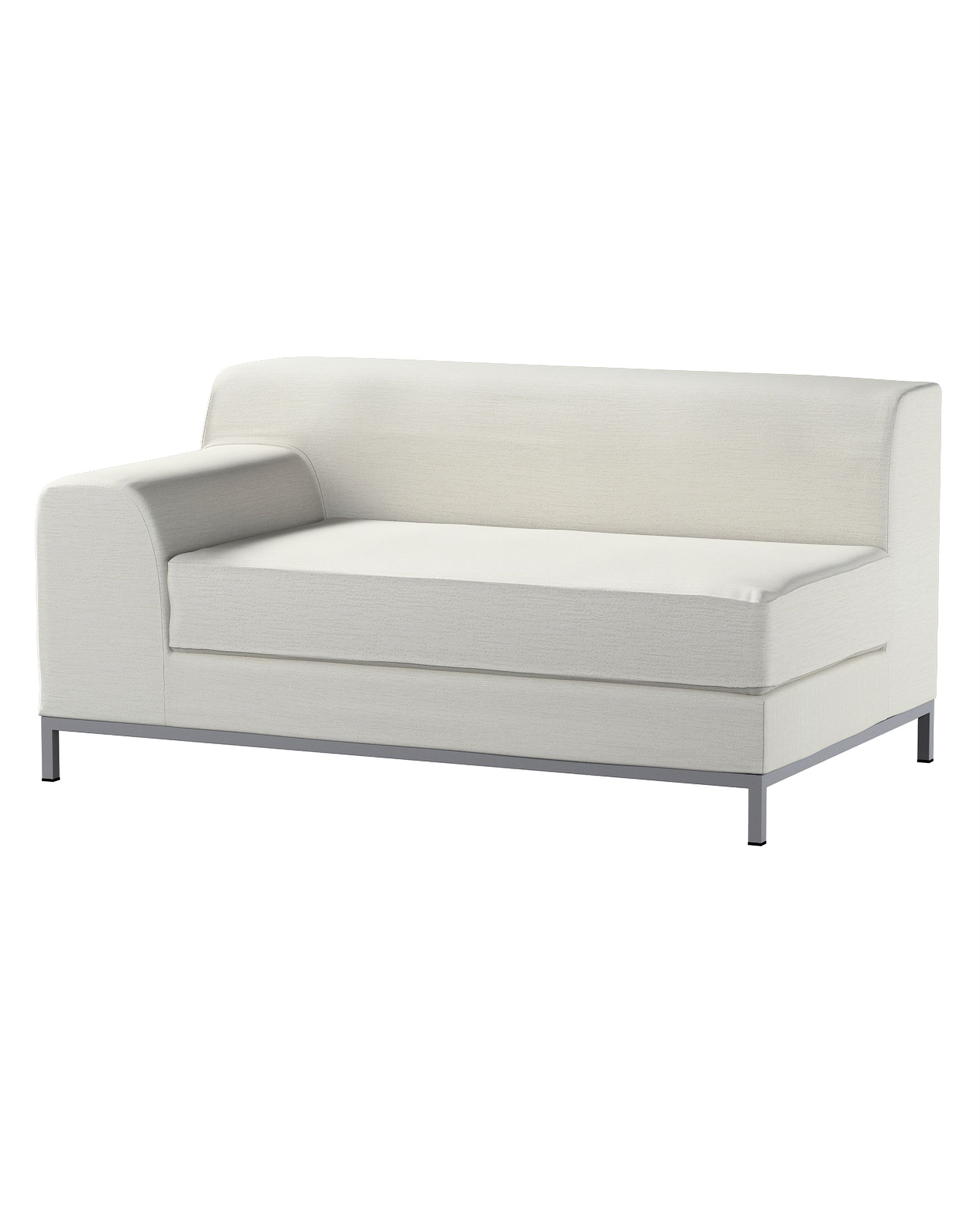 Bezug für Kramfors 2-Sitzer Sofa, Lehne links Farbe grau Stoff glänzend, strukturiert, samt
