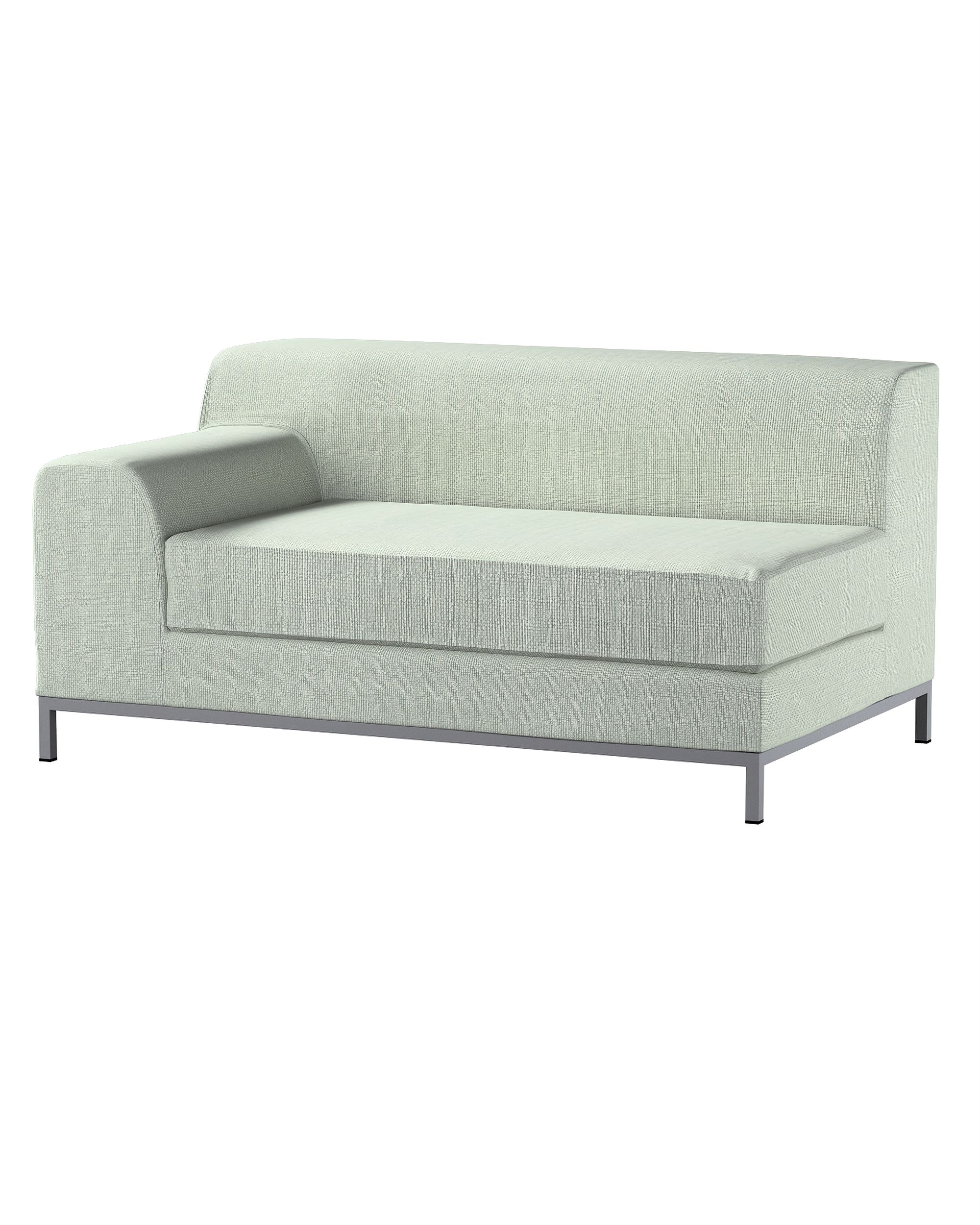 Bezug für Kramfors 2-Sitzer Sofa, Lehne links Farbe blau Stoff strukturiert