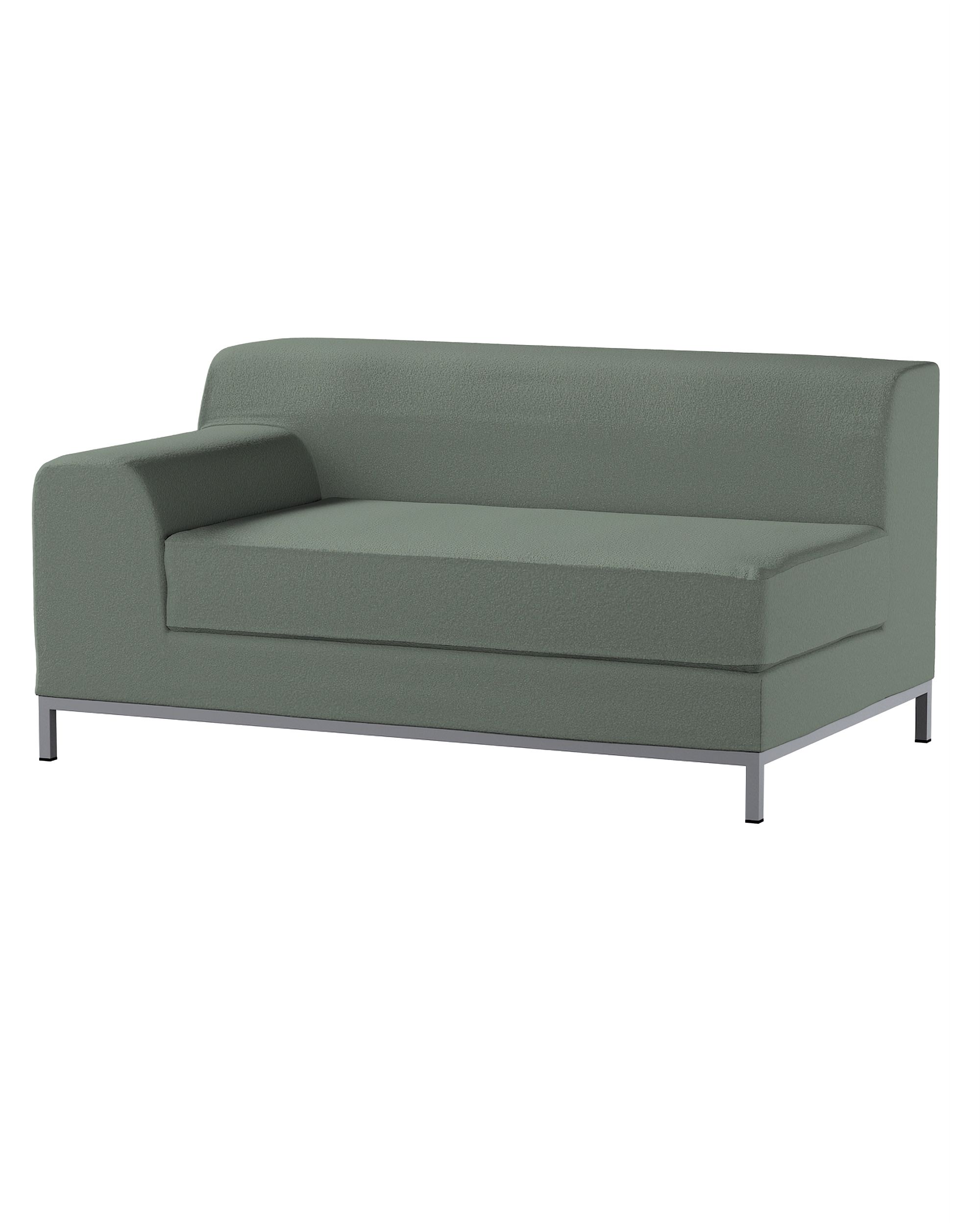 Bezug für Kramfors 2-Sitzer Sofa, Lehne links Farbe grün Stoff strukturiert