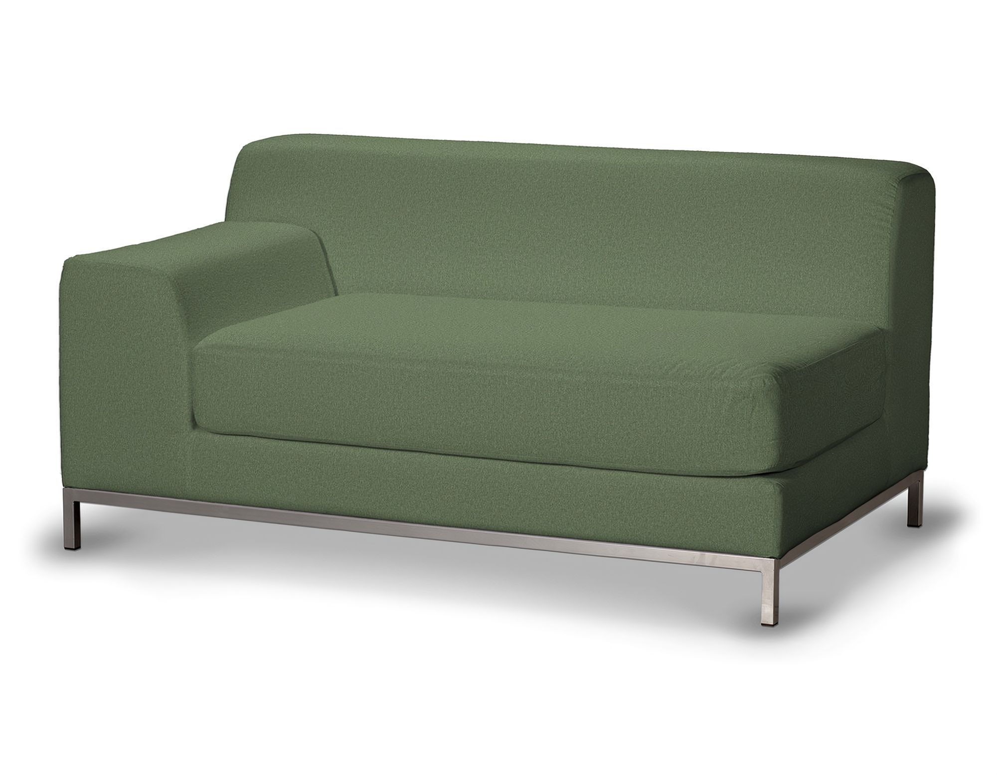 Bezug für Kramfors 2-Sitzer Sofa, Lehne links Farbe grün Stoff strukturiert