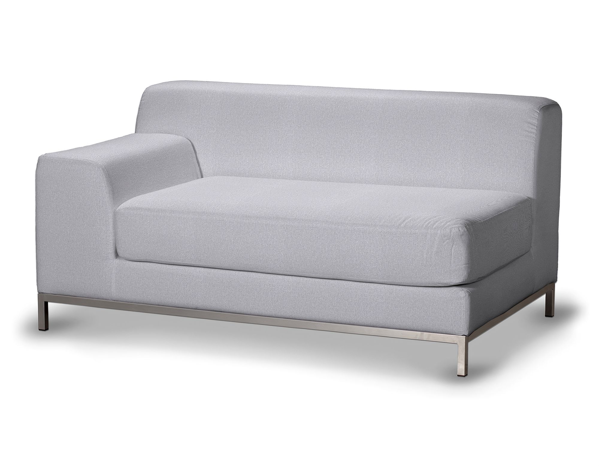 Bezug für Kramfors 2-Sitzer Sofa, Lehne links Farbe grau Stoff strukturiert
