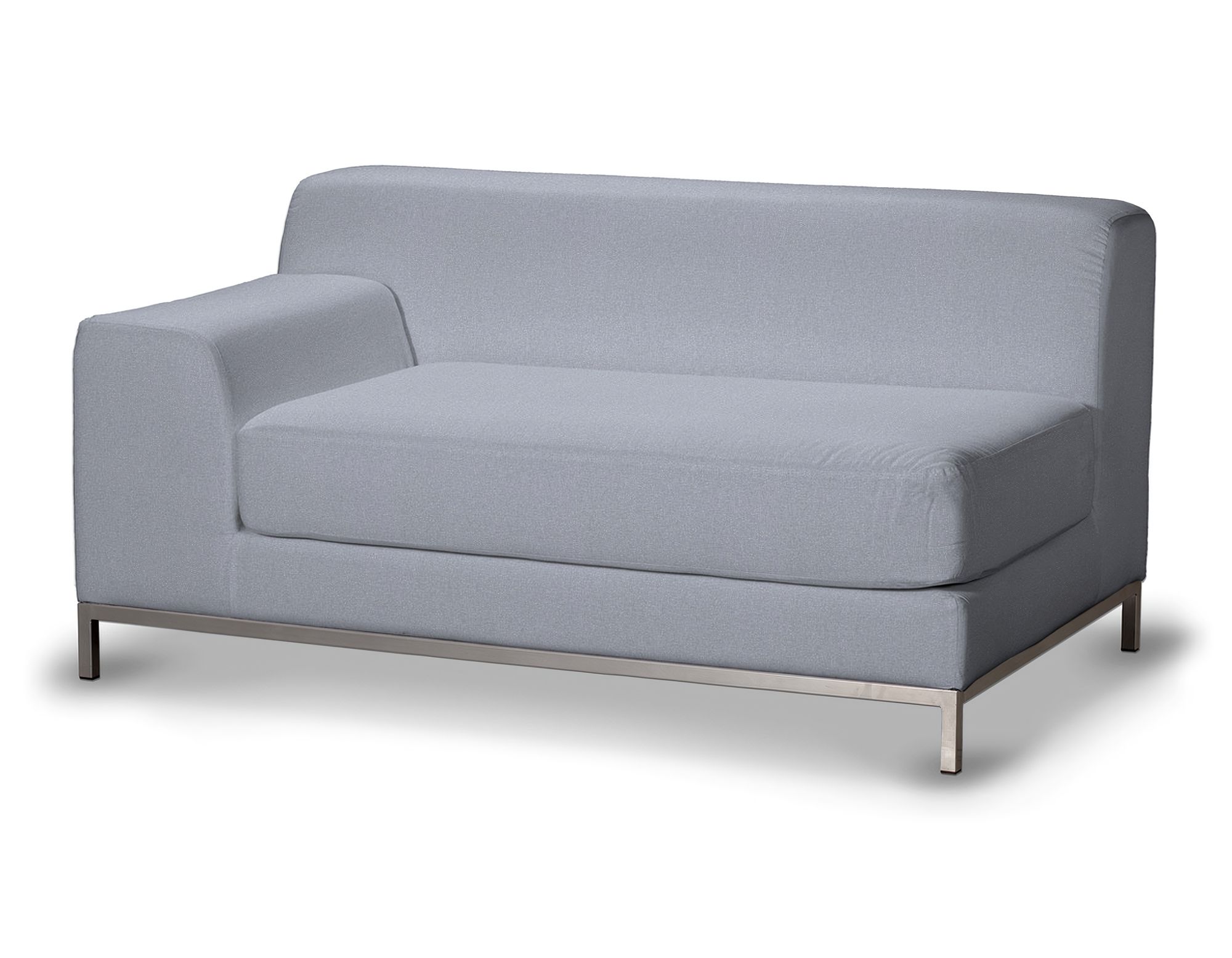 Bezug für Kramfors 2-Sitzer Sofa, Lehne links Farbe blau Stoff strukturiert