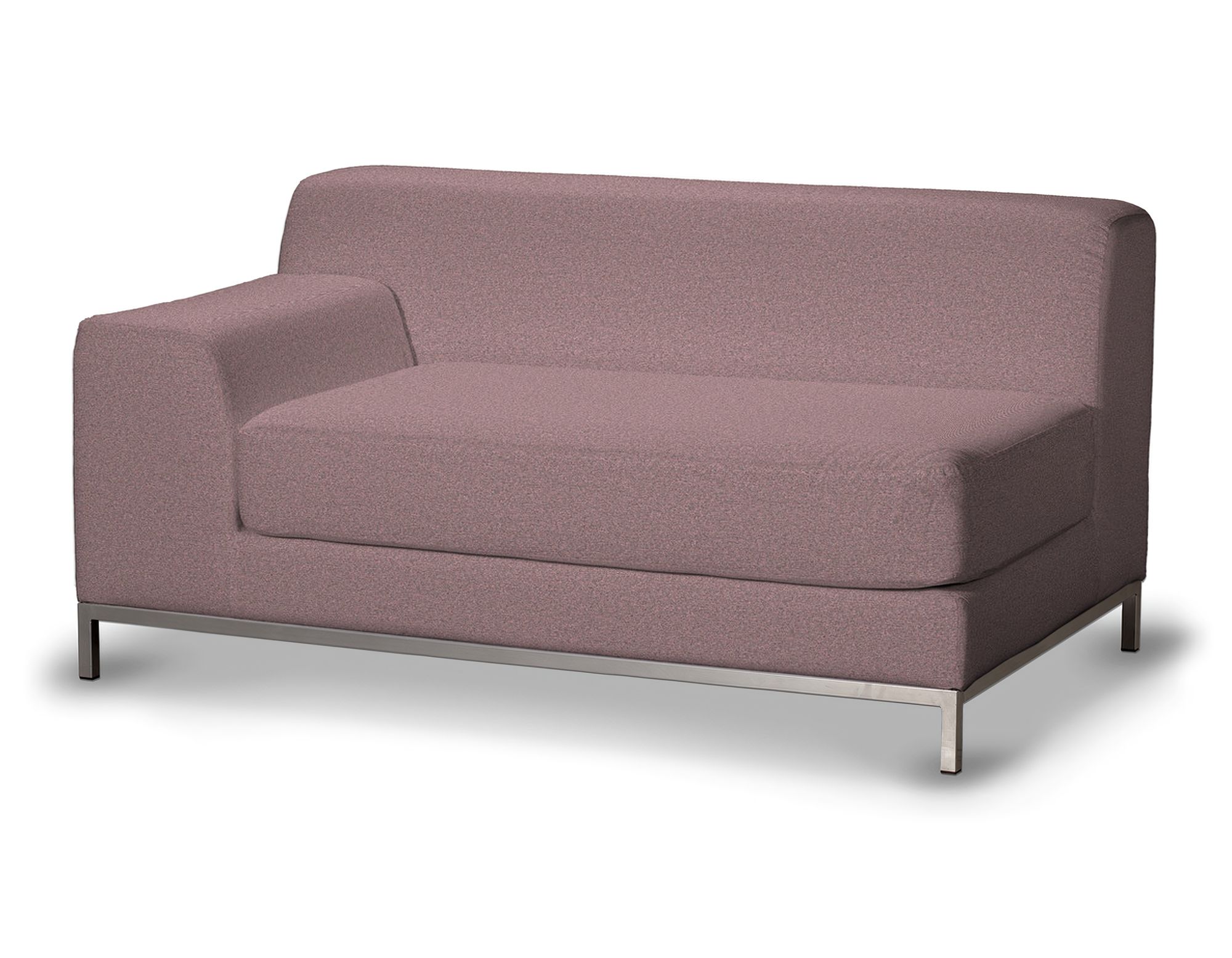 Bezug für Kramfors 2-Sitzer Sofa, Lehne links Farbe rosa Stoff strukturiert