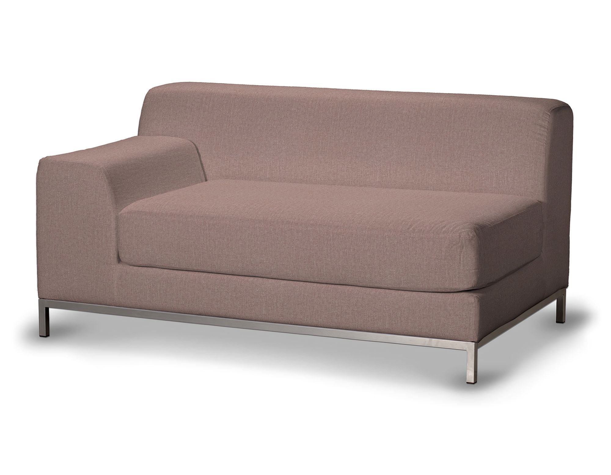 Bezug für Kramfors 2-Sitzer Sofa, Lehne links Farbe rosa Stoff strukturiert