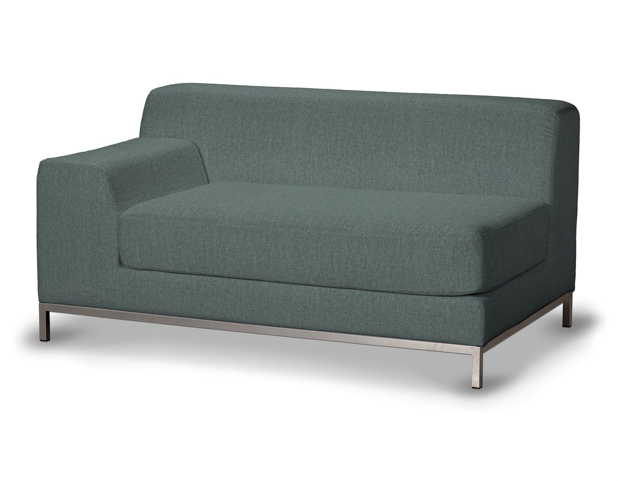 Bezug für Kramfors 2-Sitzer Sofa, Lehne links Farbe blau Stoff strukturiert