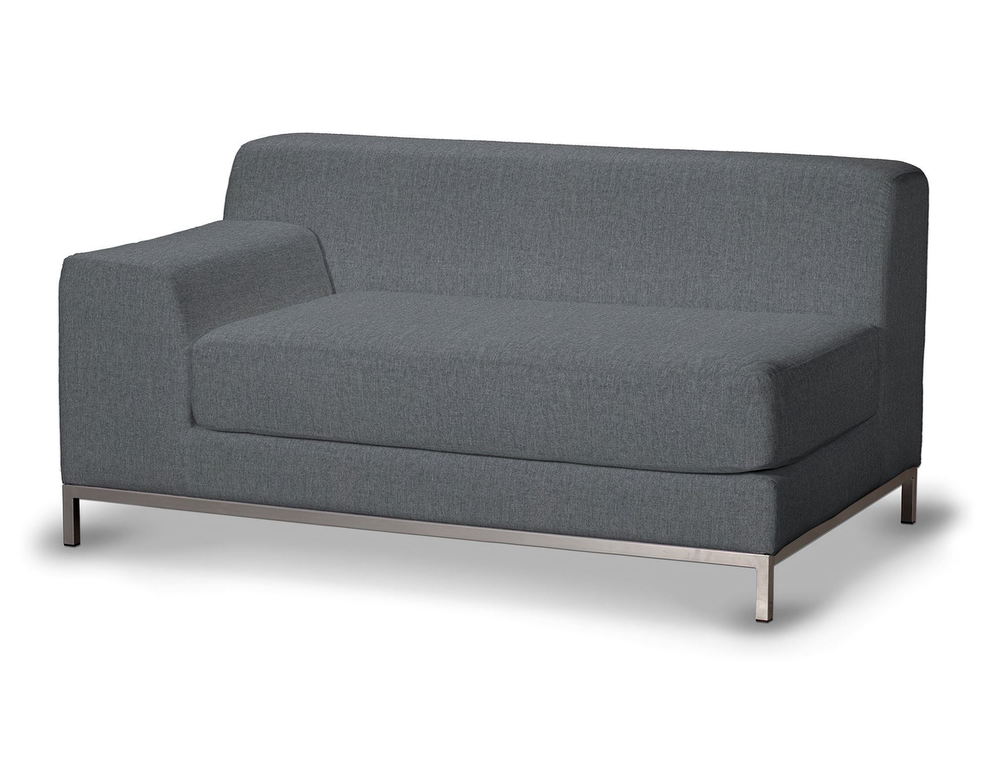 Bezug für Kramfors 2-Sitzer Sofa, Lehne links Farbe grau Stoff strukturiert