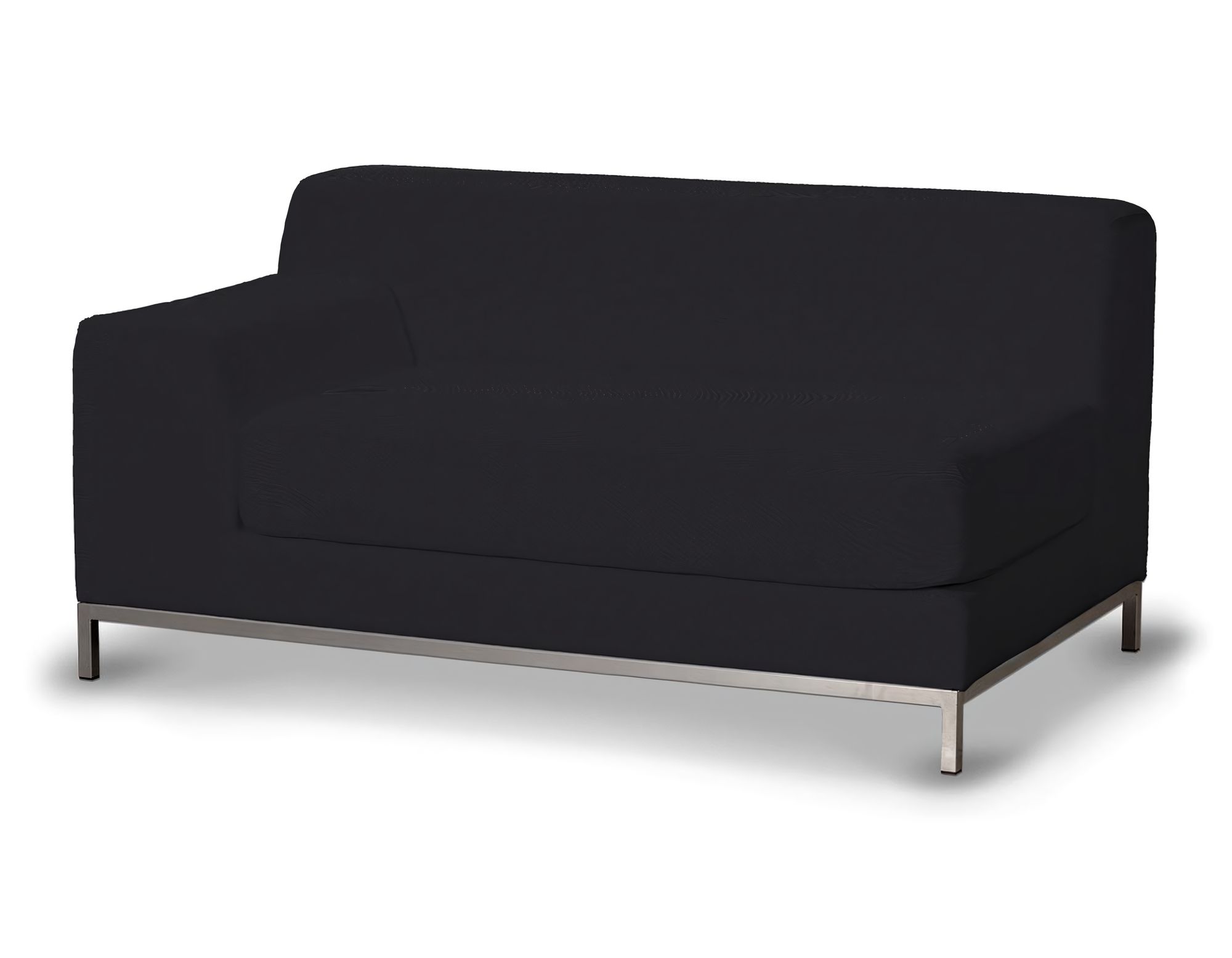 Bezug für Kramfors 2-Sitzer Sofa, Lehne links Farbe schwarz Stoff strukturiert