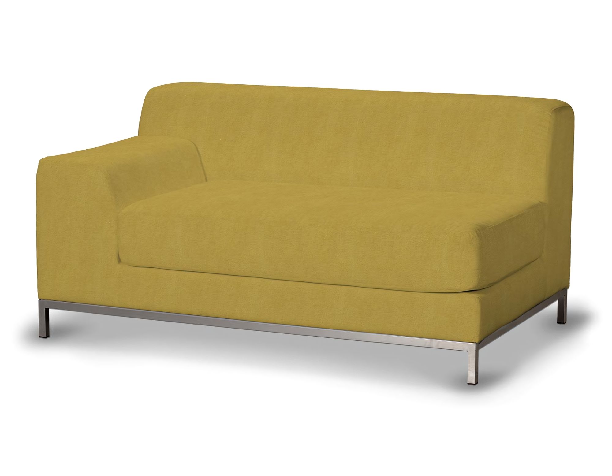 Bezug für Kramfors 2-Sitzer Sofa, Lehne links Farbe gelb Stoff strukturiert
