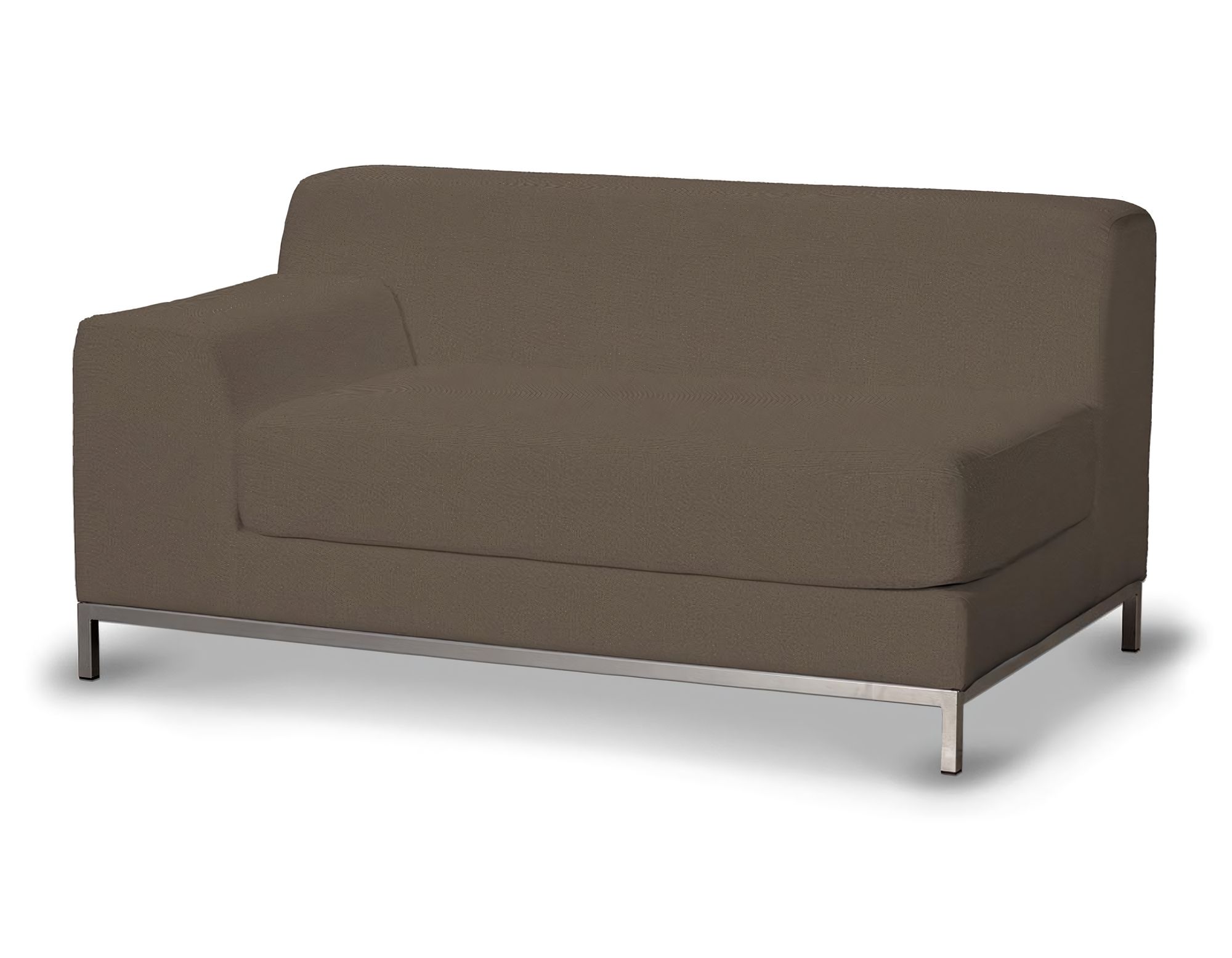 Bezug für Kramfors 2-Sitzer Sofa, Lehne links Farbe braun Stoff strukturiert