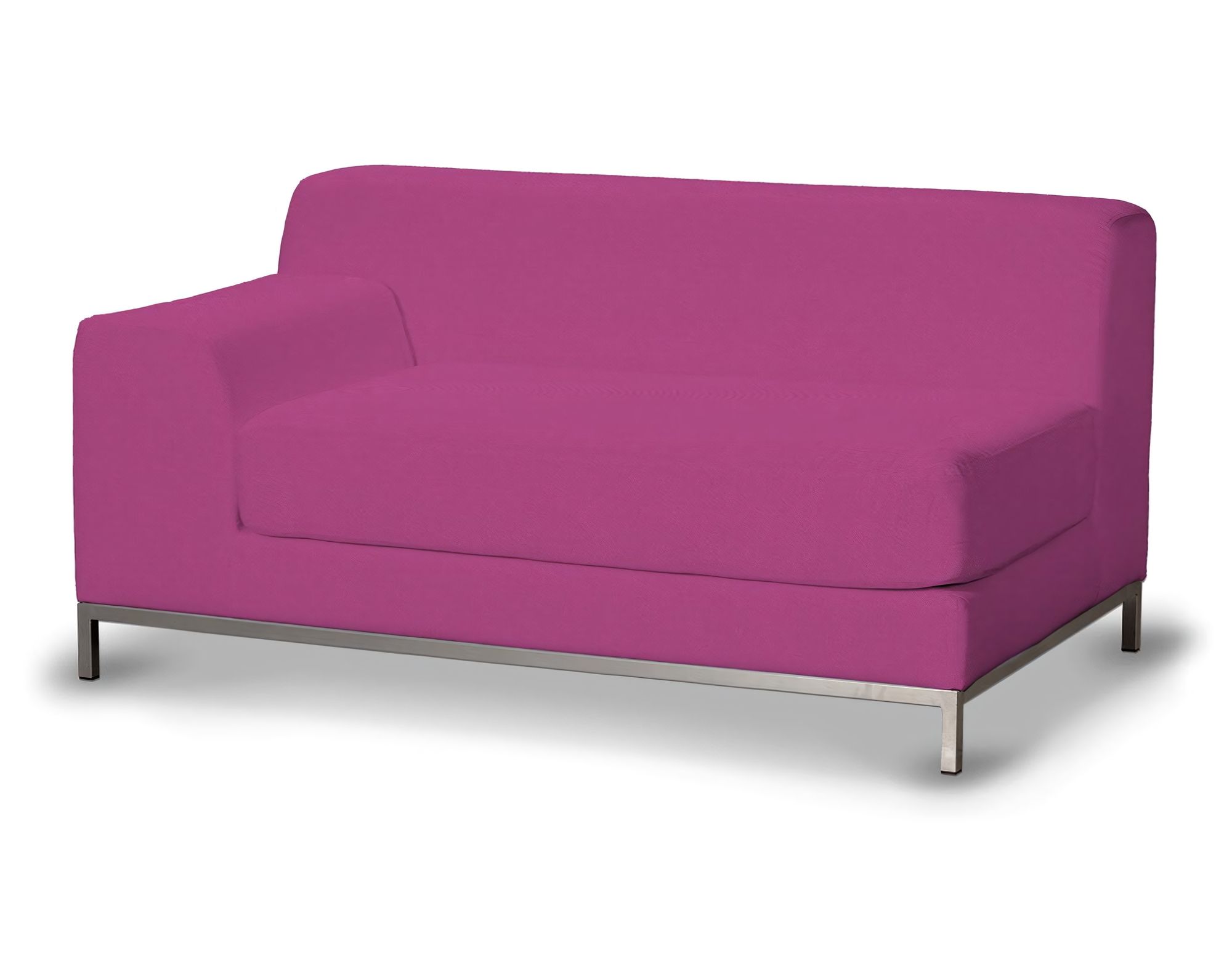 Bezug für Kramfors 2-Sitzer Sofa, Lehne links Farbe rosa Stoff strukturiert