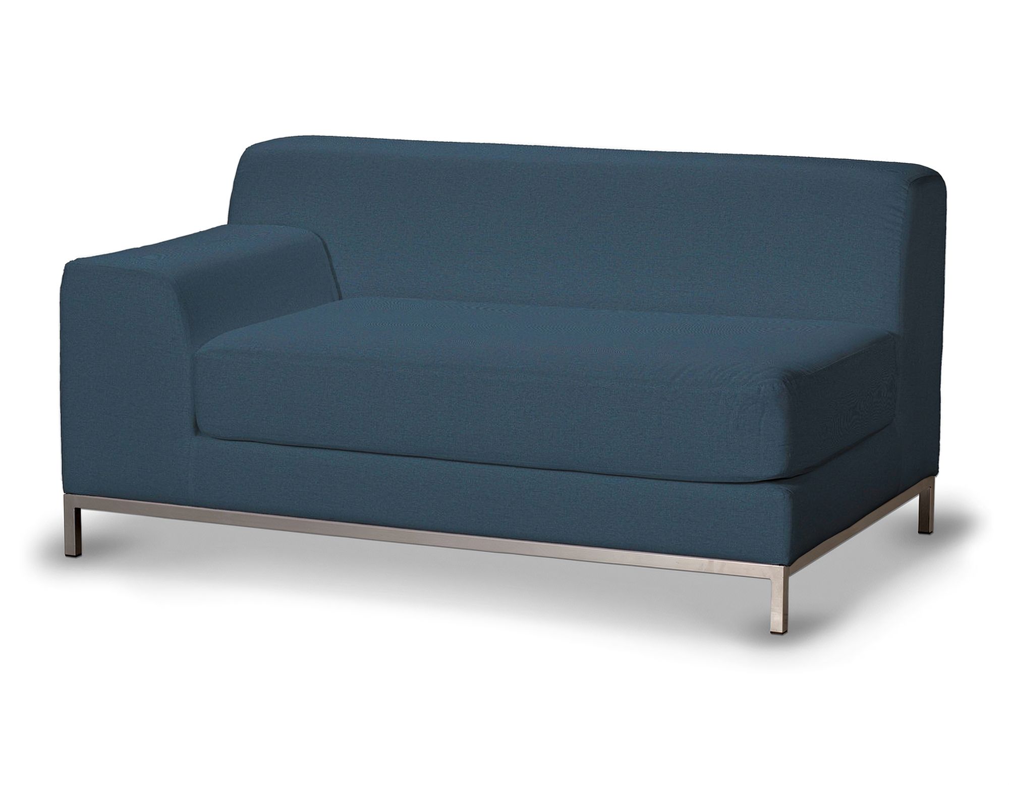 Bezug für Kramfors 2-Sitzer Sofa, Lehne links Farbe blau Stoff strukturiert