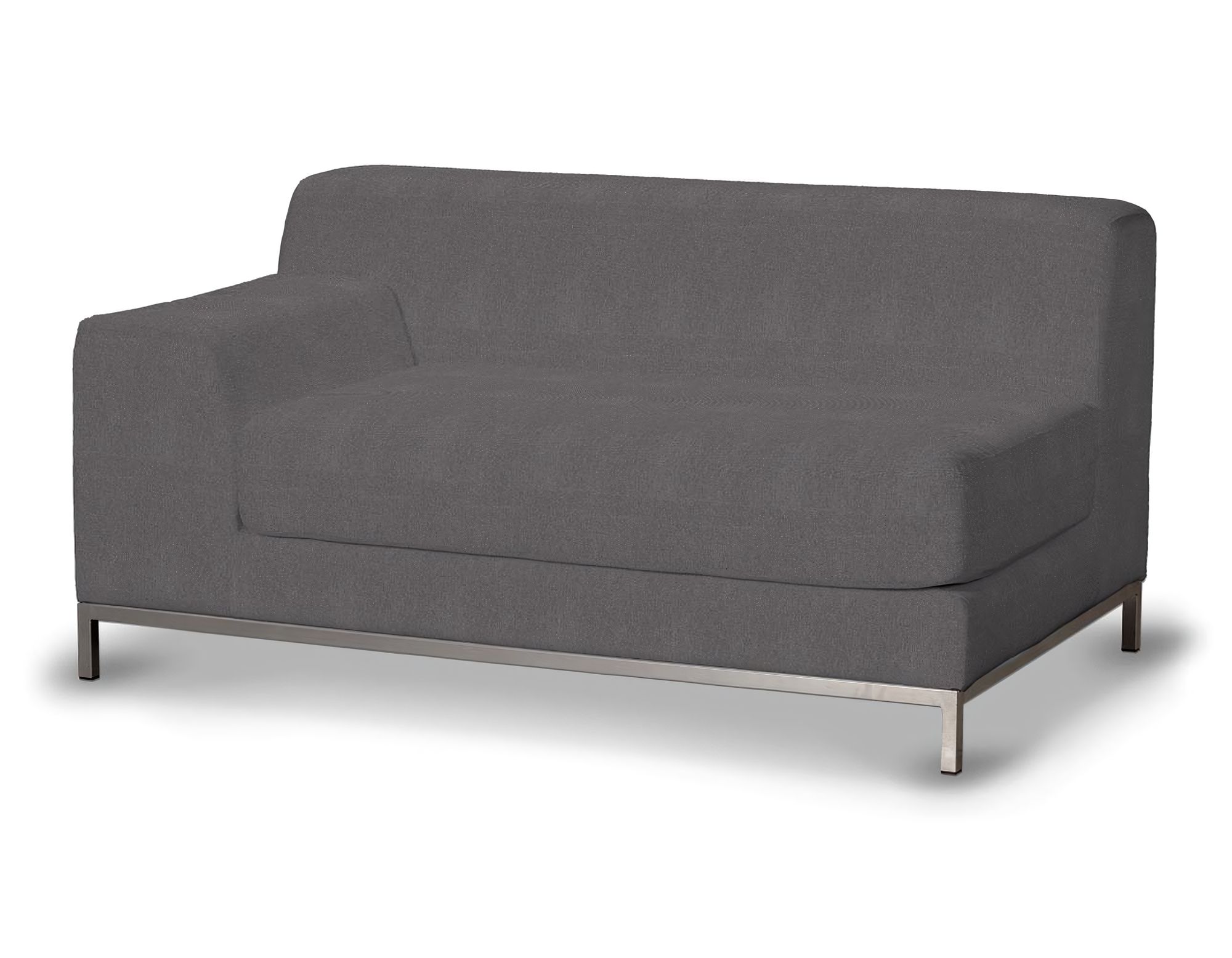 Bezug für Kramfors 2-Sitzer Sofa, Lehne links Farbe grau Stoff strukturiert