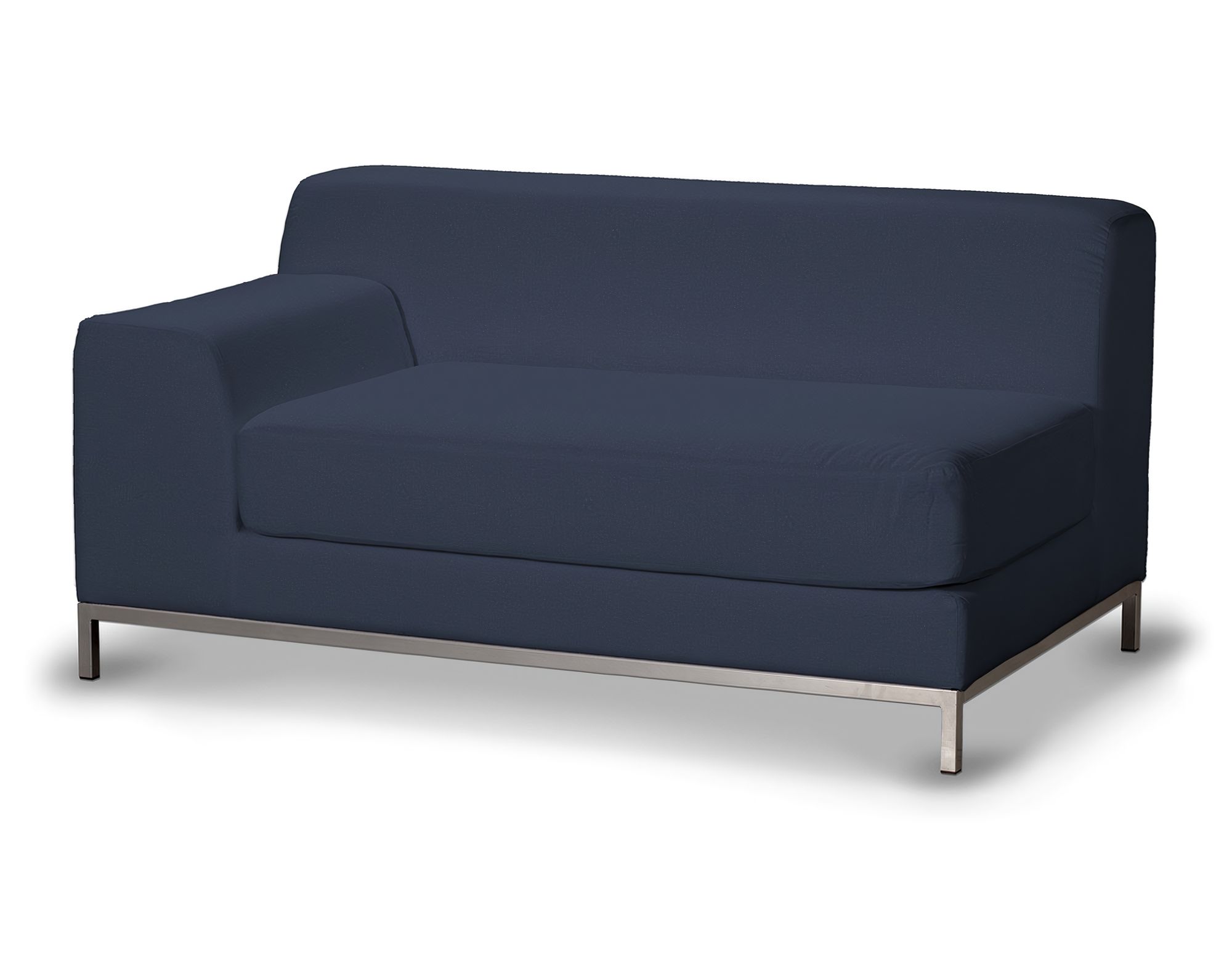 Bezug für Kramfors 2-Sitzer Sofa, Lehne links Farbe dunkelblau Stoff samt