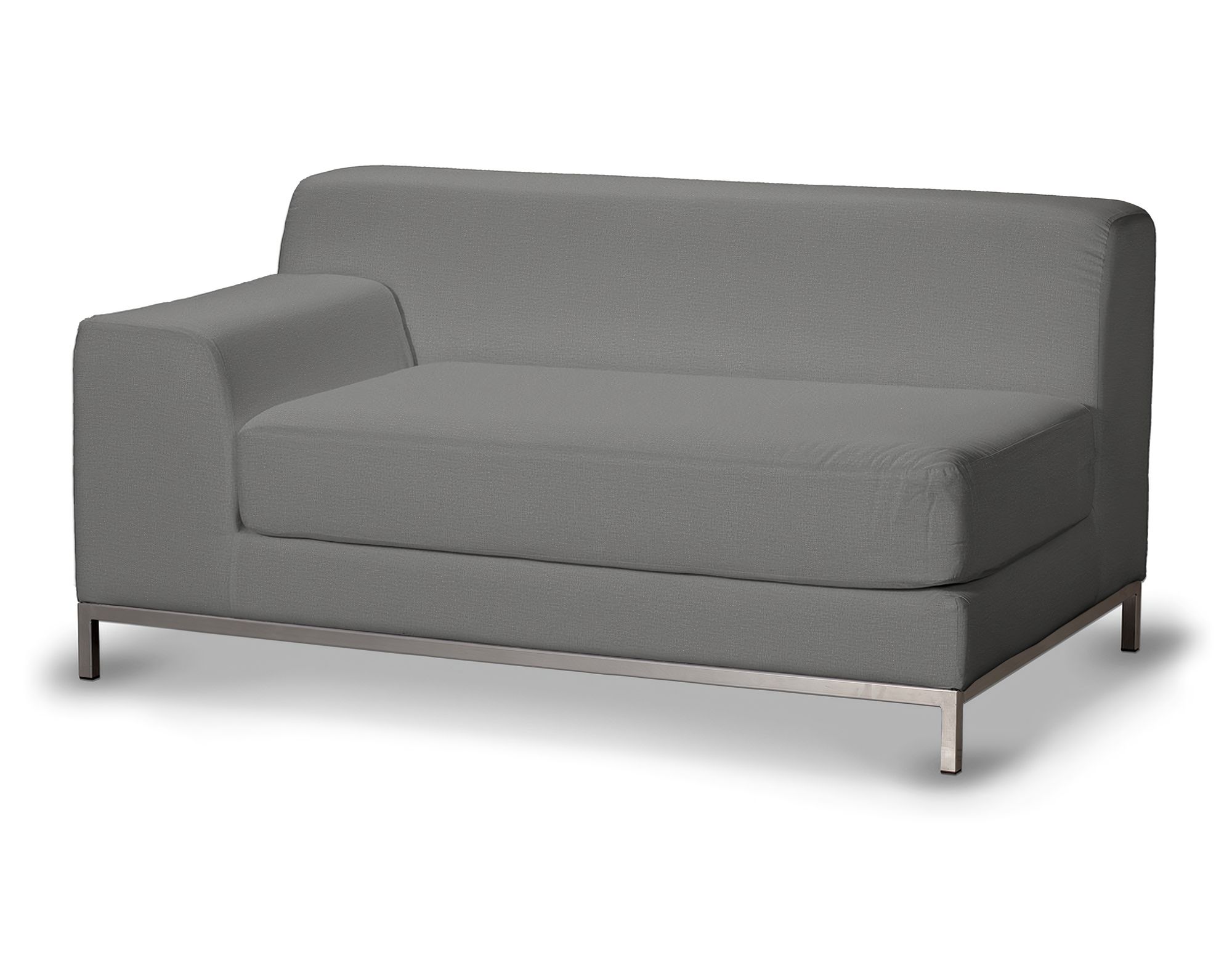 Bezug für Kramfors 2-Sitzer Sofa, Lehne links Farbe grau Stoff samt