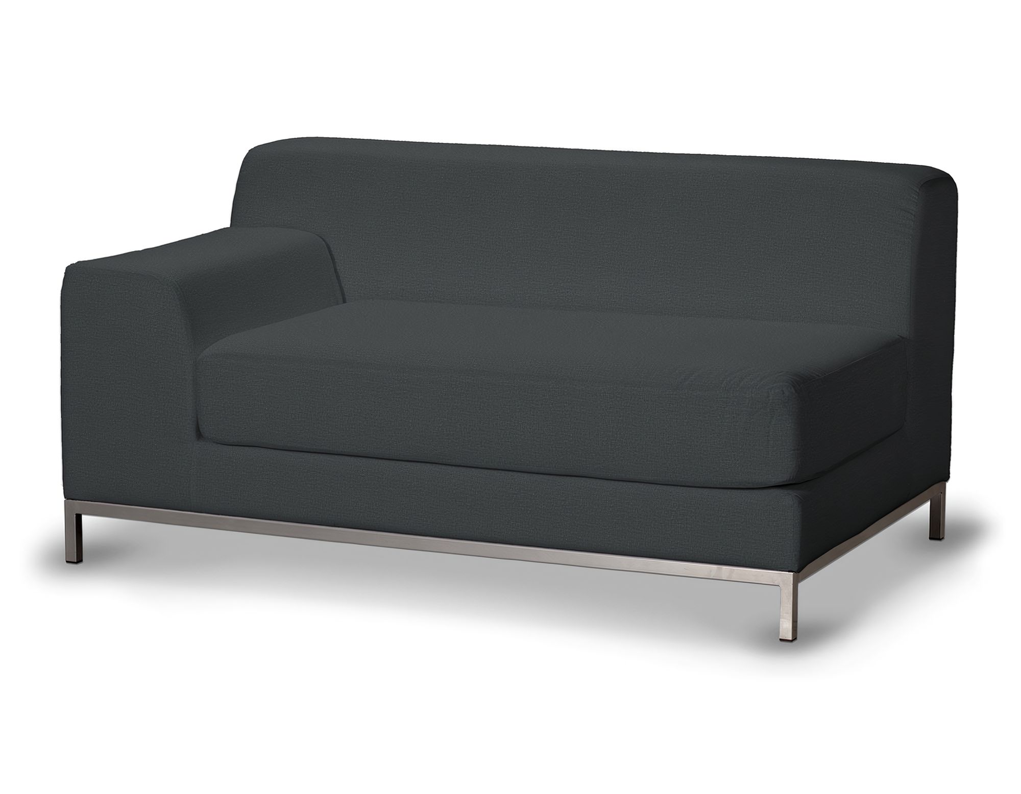 Bezug für Kramfors 2-Sitzer Sofa, Lehne links Farbe grau Stoff samt
