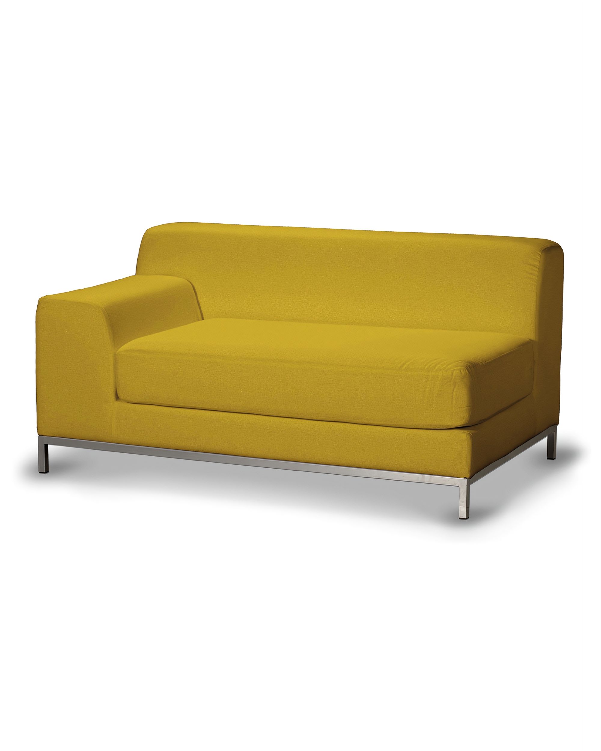 Bezug für Kramfors 2-Sitzer Sofa, Lehne links Farbe gelb Stoff samt