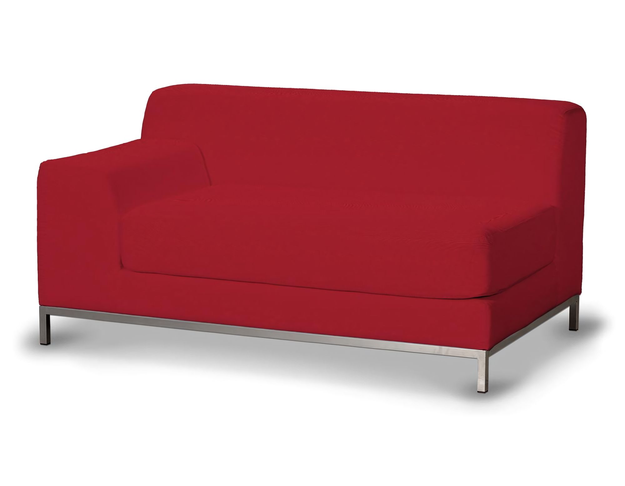 Bezug für Kramfors 2-Sitzer Sofa, Lehne links Farbe rot Stoff strukturiert