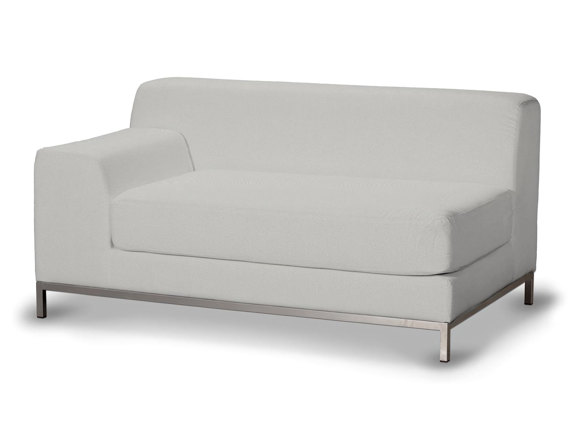 Bezug für Kramfors 2-Sitzer Sofa, Lehne links Farbe grau Stoff strukturiert