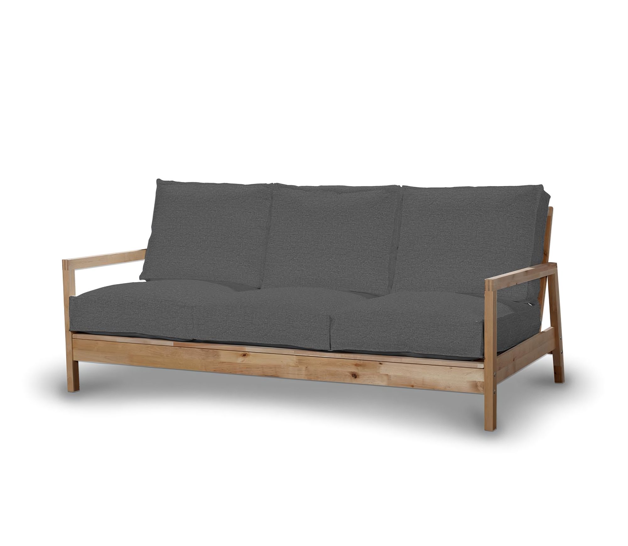 Bezug für Lillberg 3-Sitzer Sofa Farbe grau Stoff strukturiert