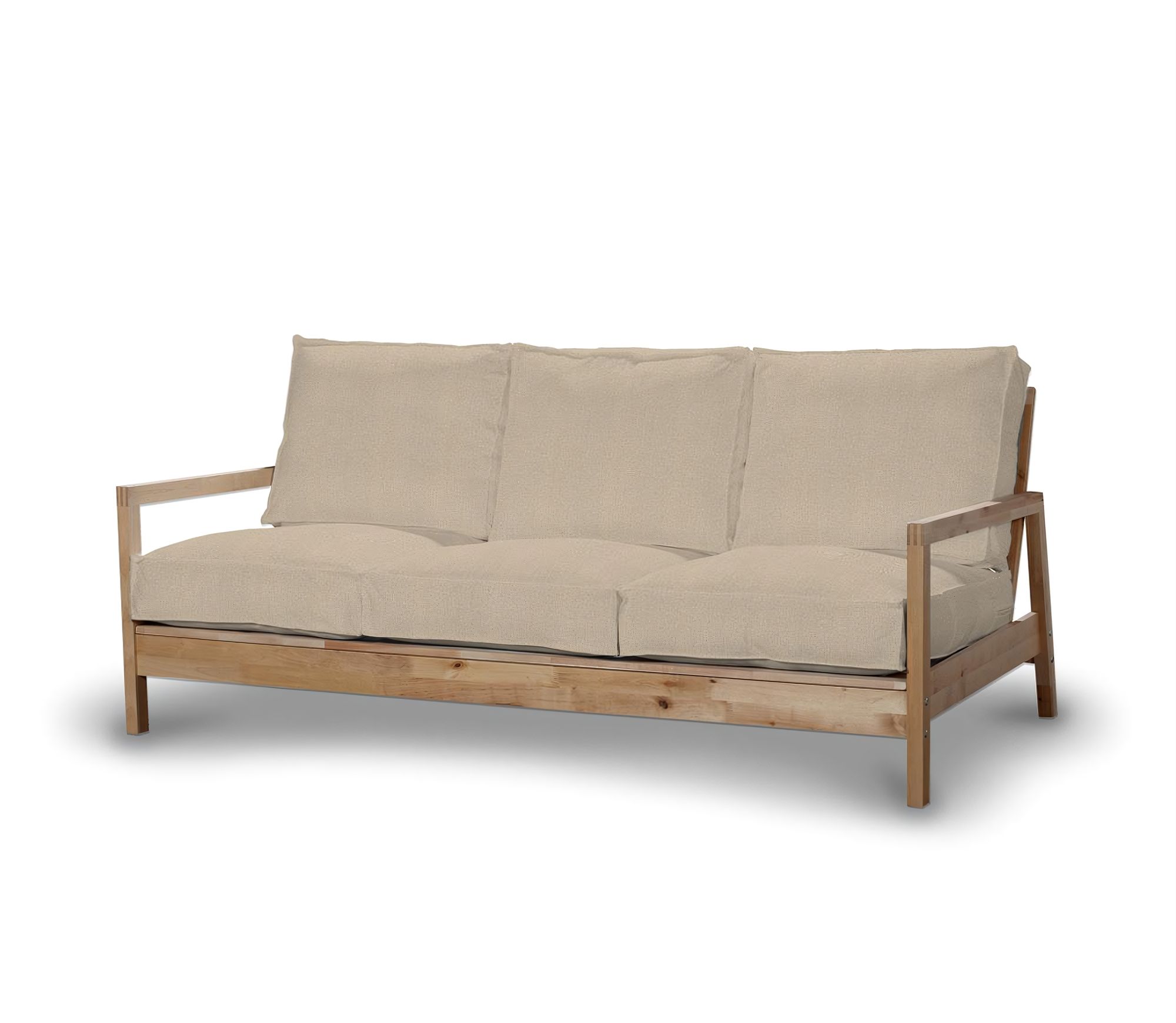 Bezug für Lillberg 3-Sitzer Sofa Farbe beige Stoff strukturiert