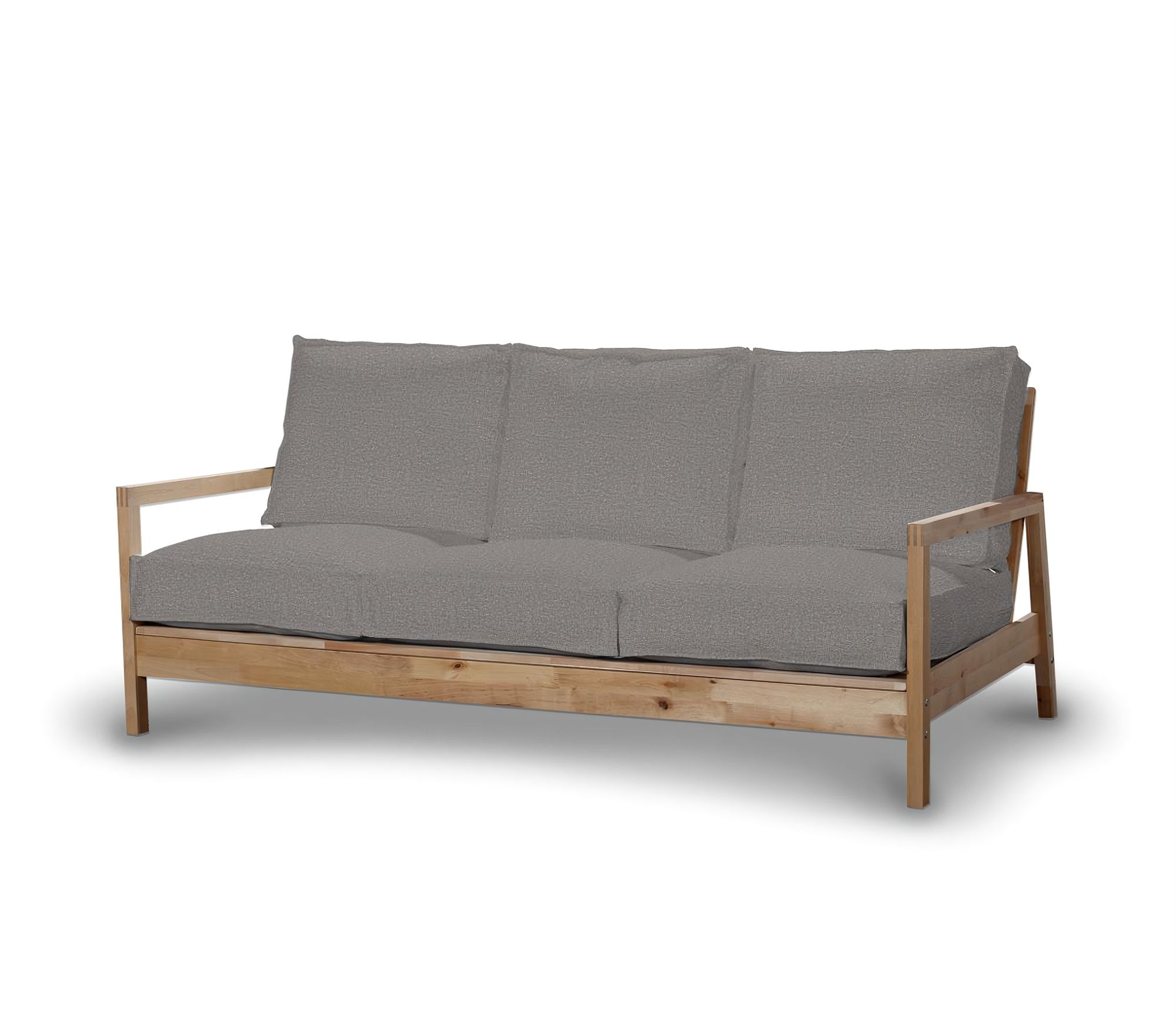 Bezug für Lillberg 3-Sitzer Sofa Farbe grau Stoff strukturiert