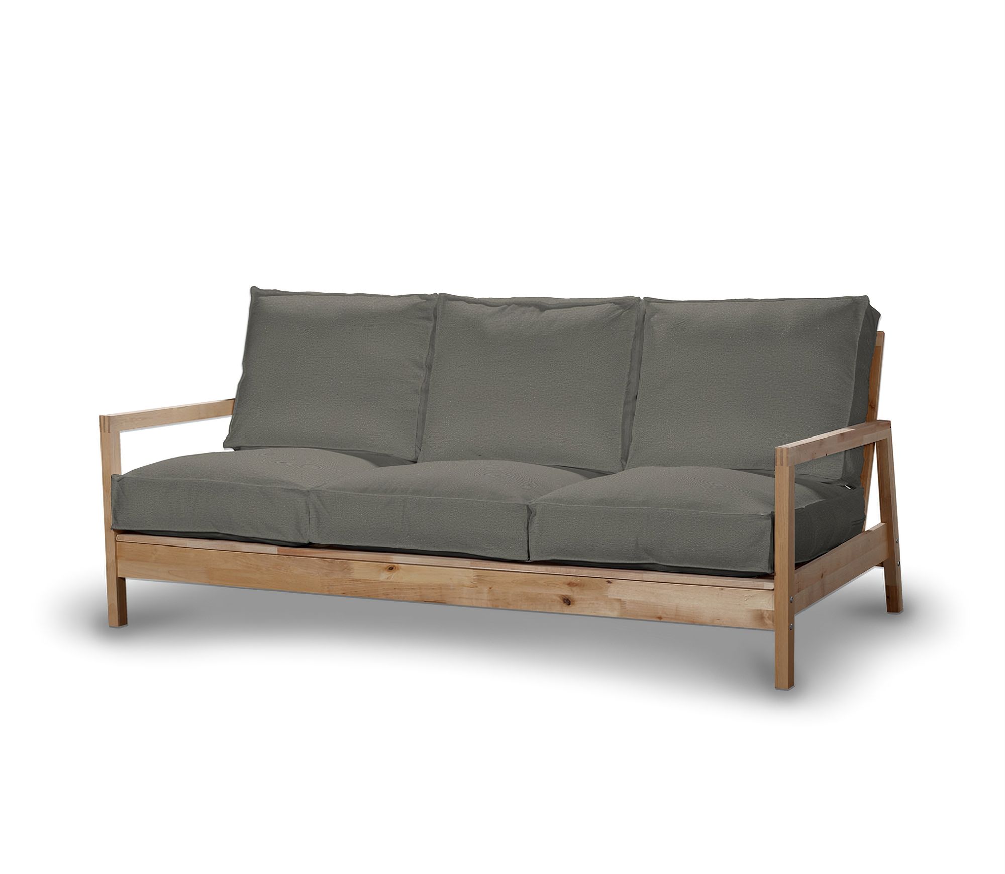 Bezug für Lillberg 3-Sitzer Sofa Farbe grau Stoff strukturiert