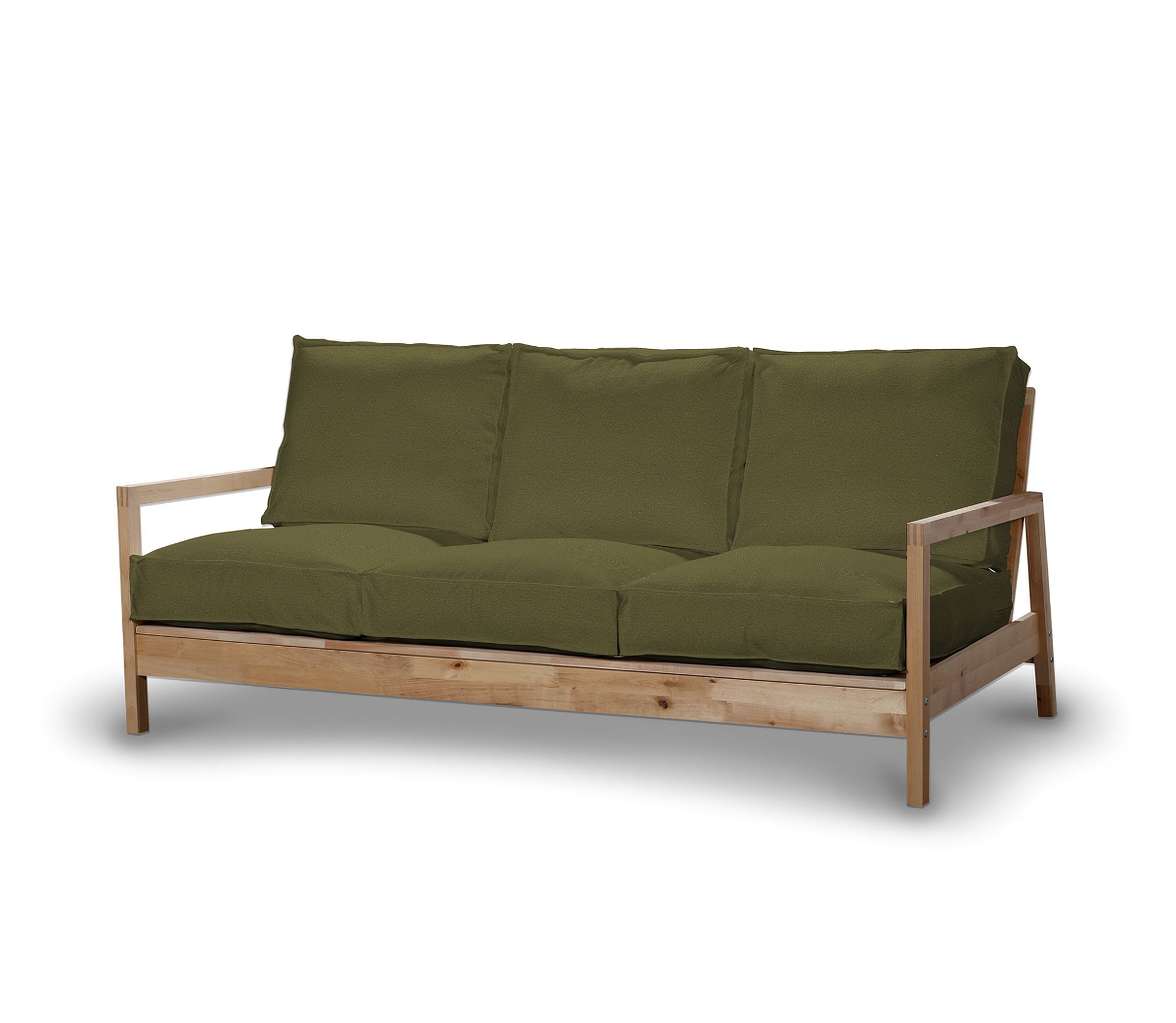 Bezug für Lillberg 3-Sitzer Sofa Farbe grün Stoff strukturiert
