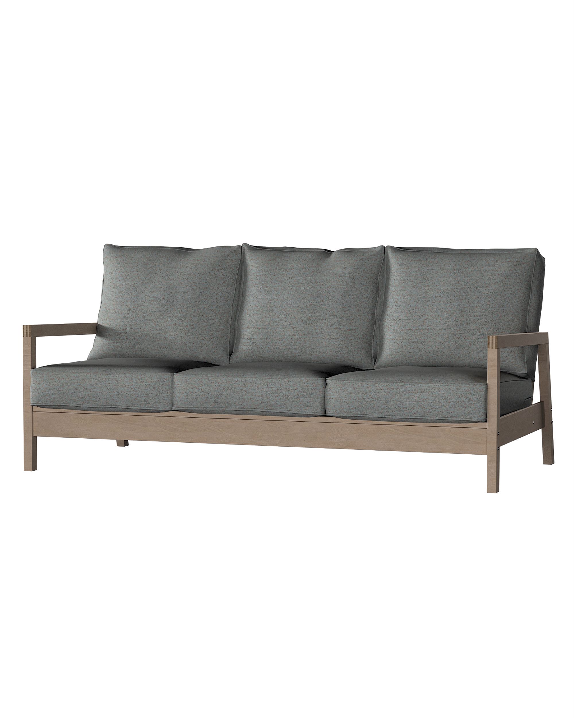 Bezug für Lillberg 3-Sitzer Sofa Farbe blau Stoff strukturiert