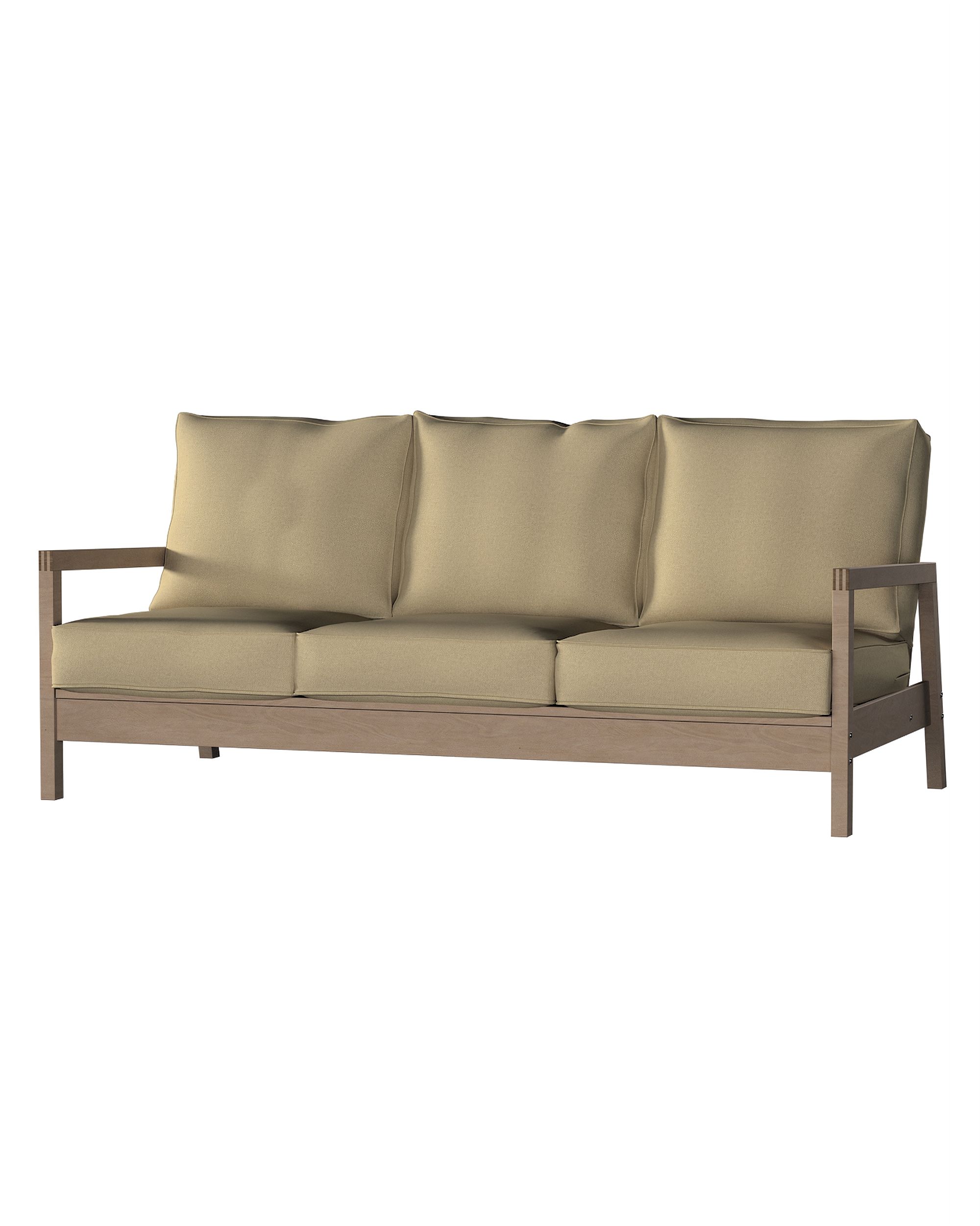 Bezug für Lillberg 3-Sitzer Sofa Farbe grün Stoff strukturiert