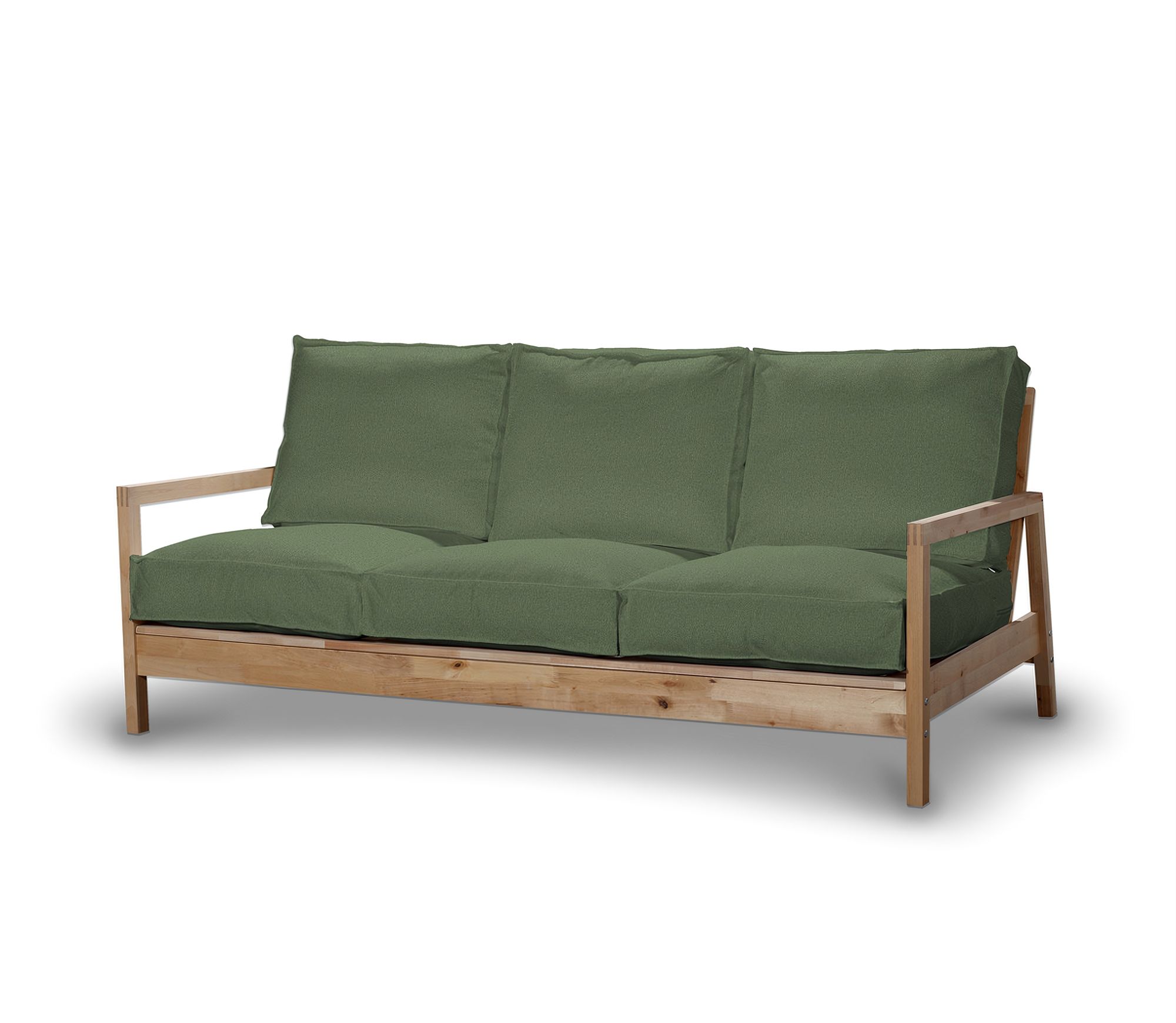 Bezug für Lillberg 3-Sitzer Sofa Farbe grün Stoff strukturiert
