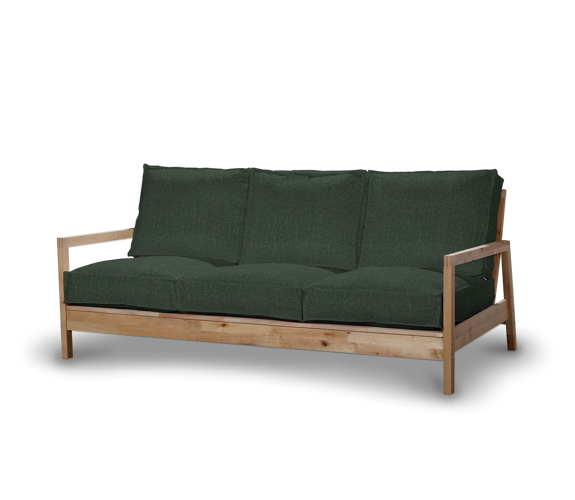 Bezug für Lillberg 3-Sitzer Sofa Farbe grün Stoff strukturiert