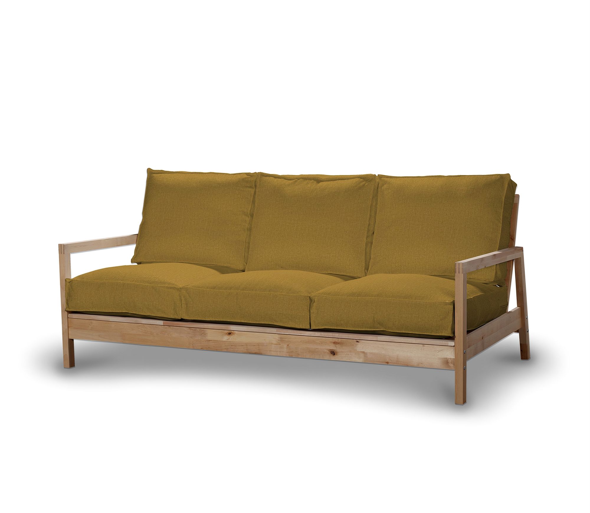 Bezug für Lillberg 3-Sitzer Sofa Farbe gelb Stoff strukturiert