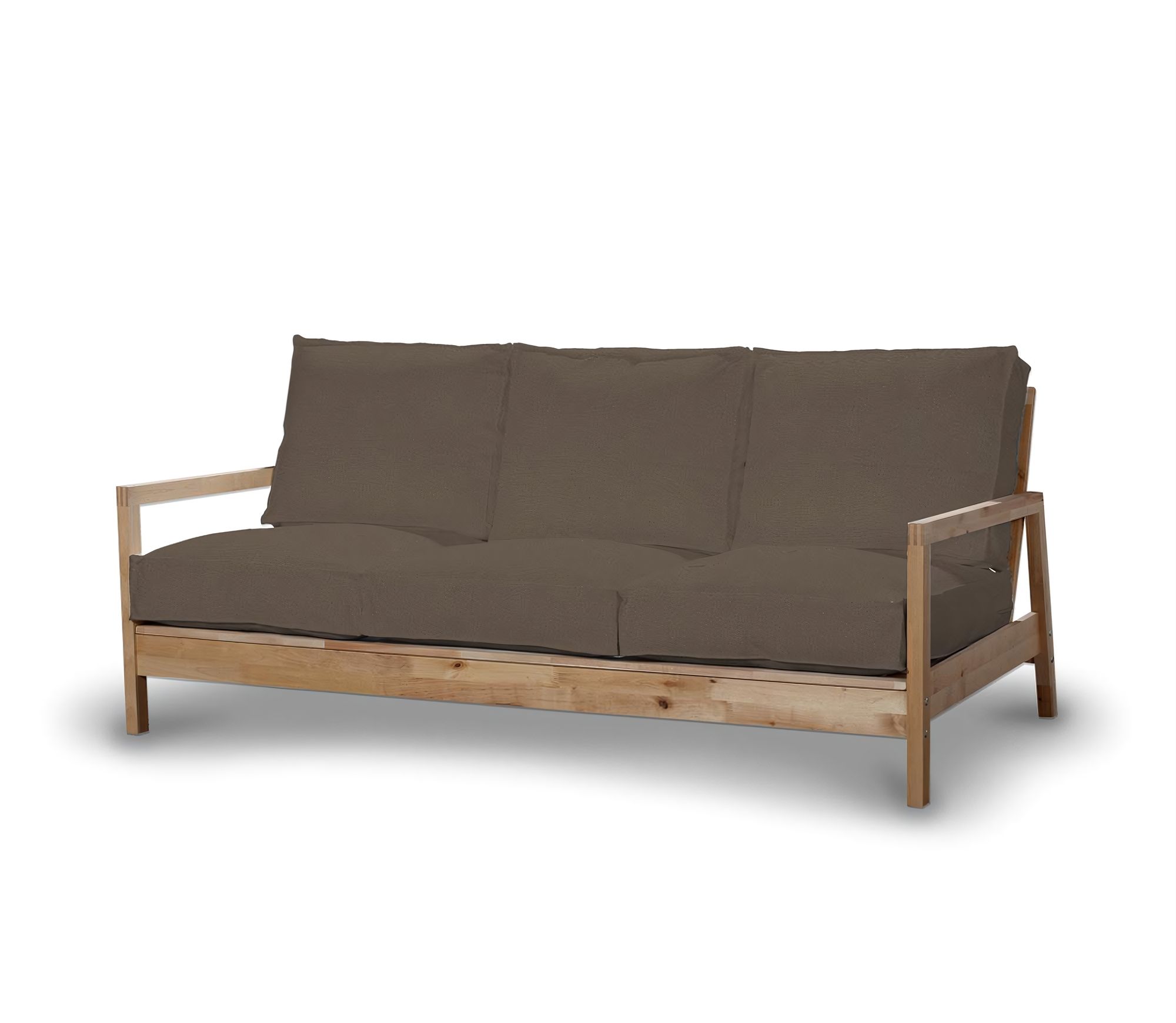 Bezug für Lillberg 3-Sitzer Sofa Farbe braun Stoff strukturiert