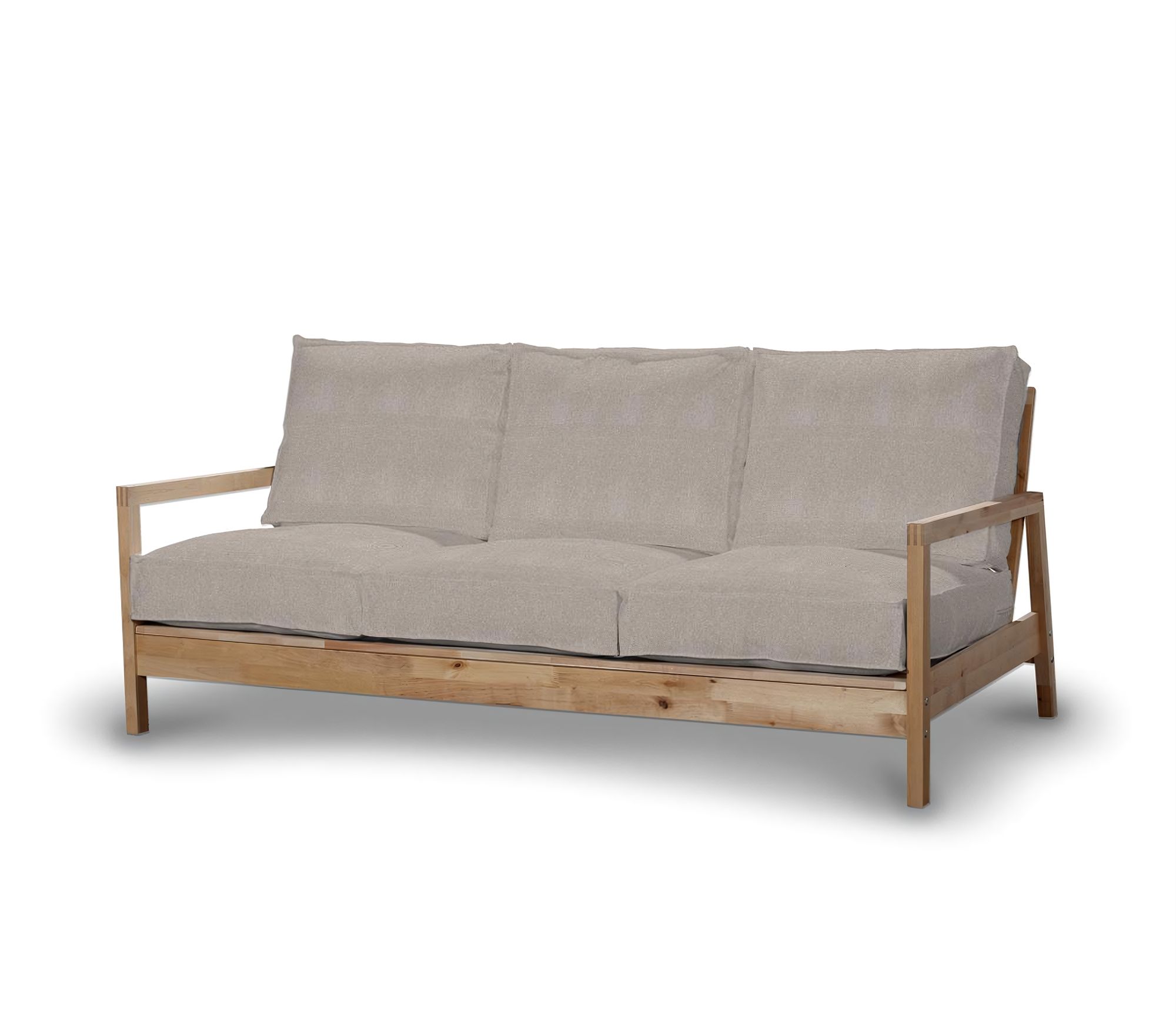 Bezug für Lillberg 3-Sitzer Sofa Farbe beige Stoff strukturiert