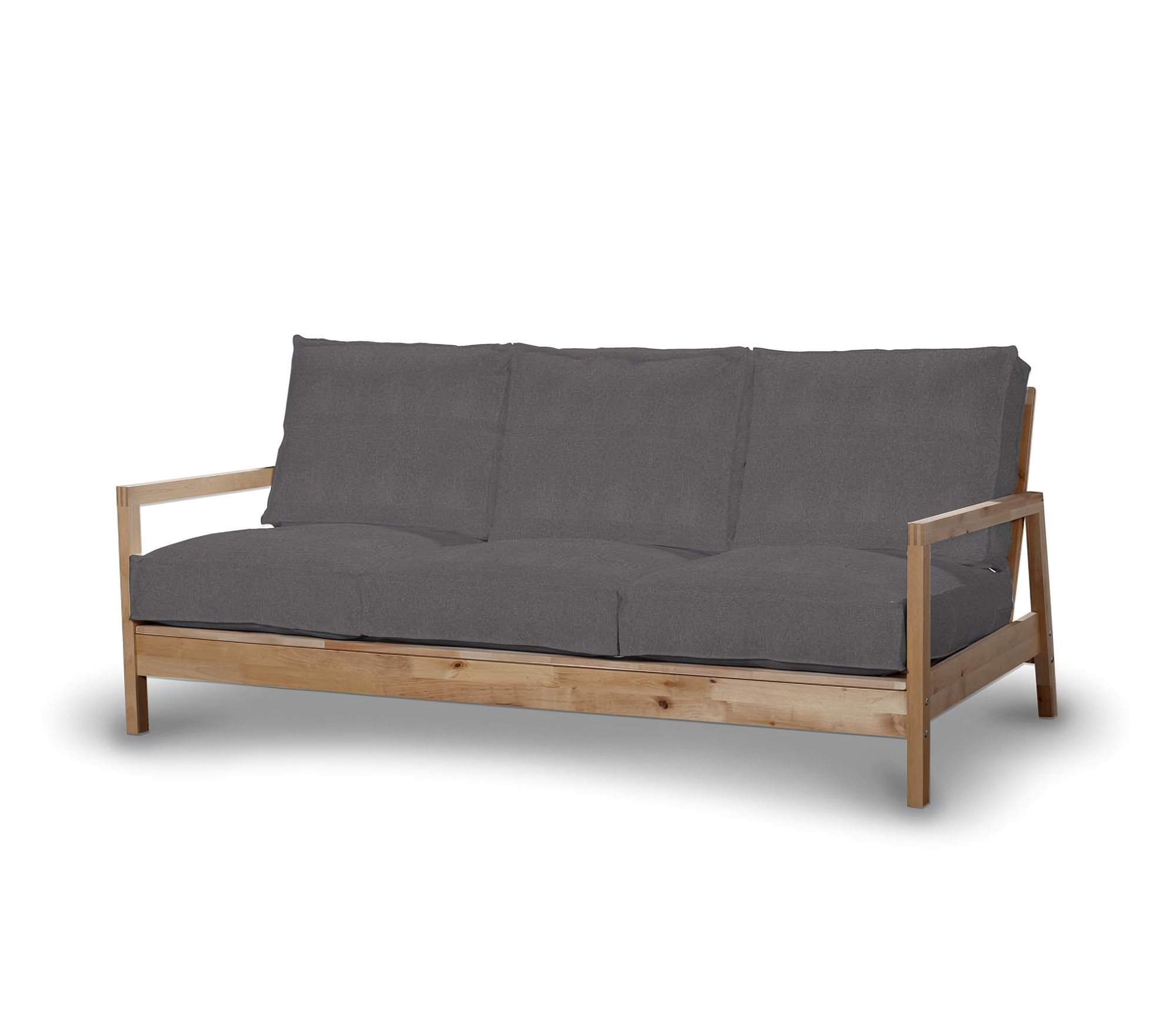 Bezug für Lillberg 3-Sitzer Sofa Farbe grau Stoff strukturiert